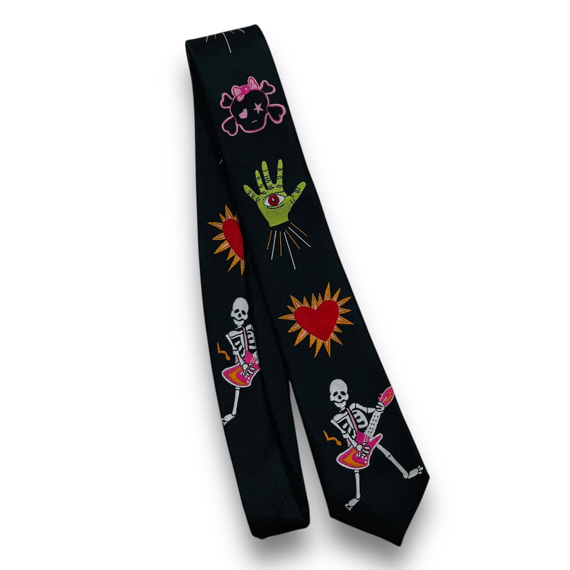 Zombie Skeleton Handmade Black Tie 상품이미지7
