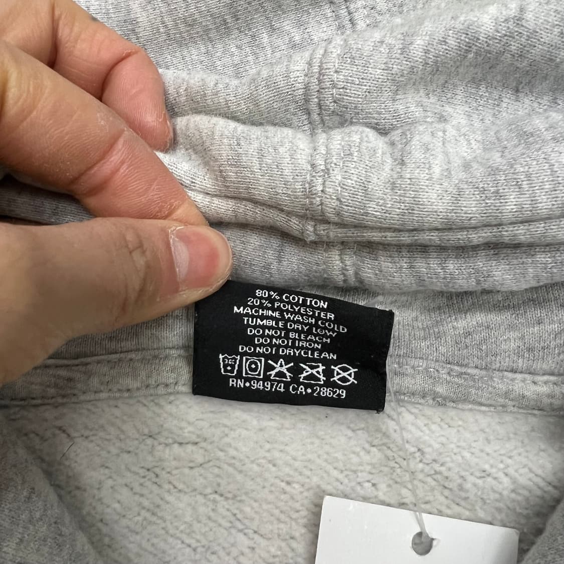 스투시 월드 그레이 후드 상품이미지3