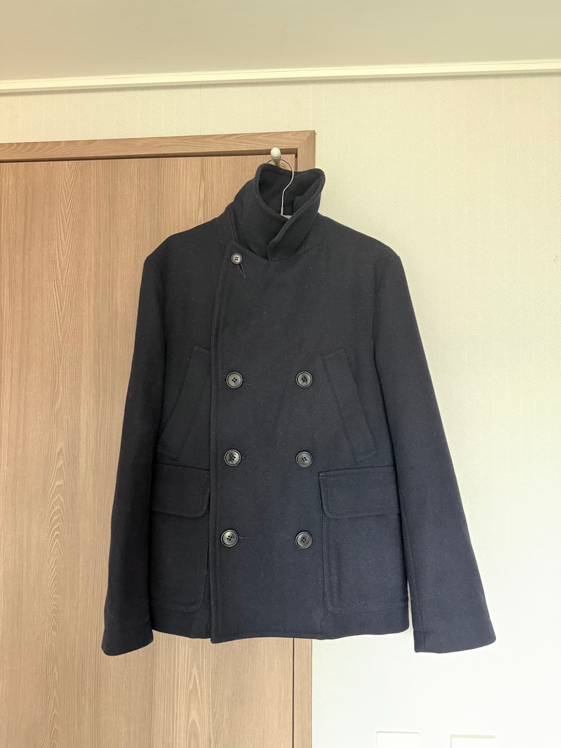 CABANE DE ZUCCA 주카 피코트 네이비 상품이미지1