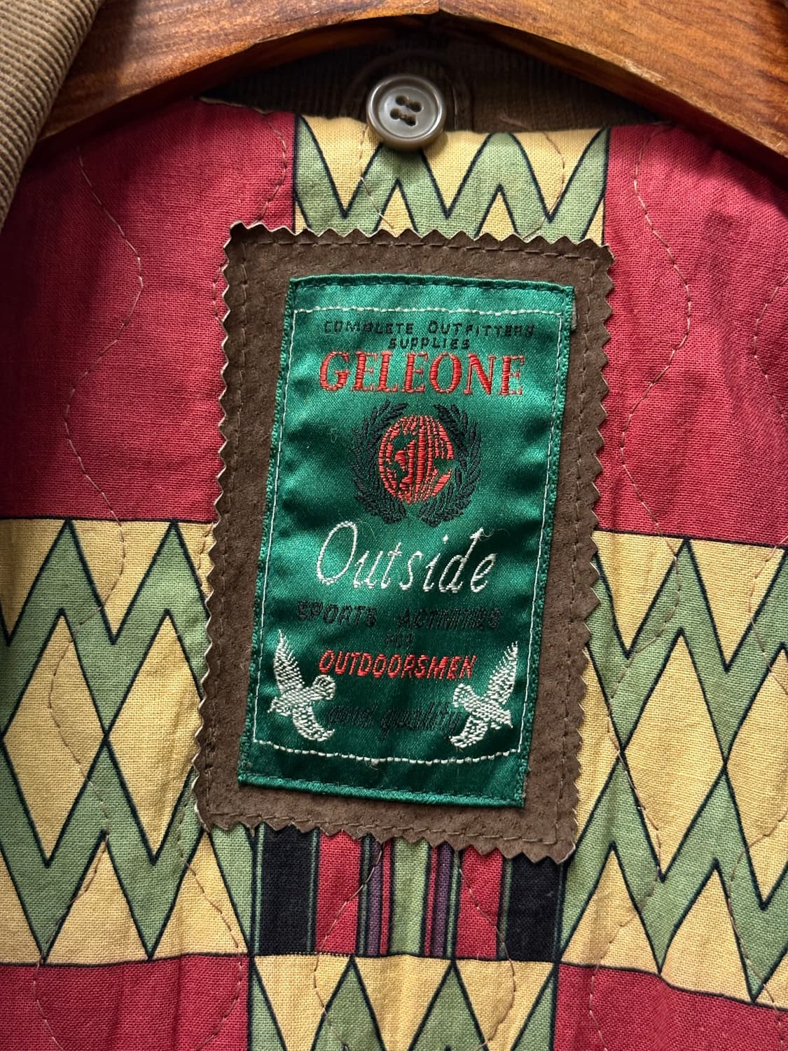 90s GELEONE Leather Hunting Jacket 상품이미지7