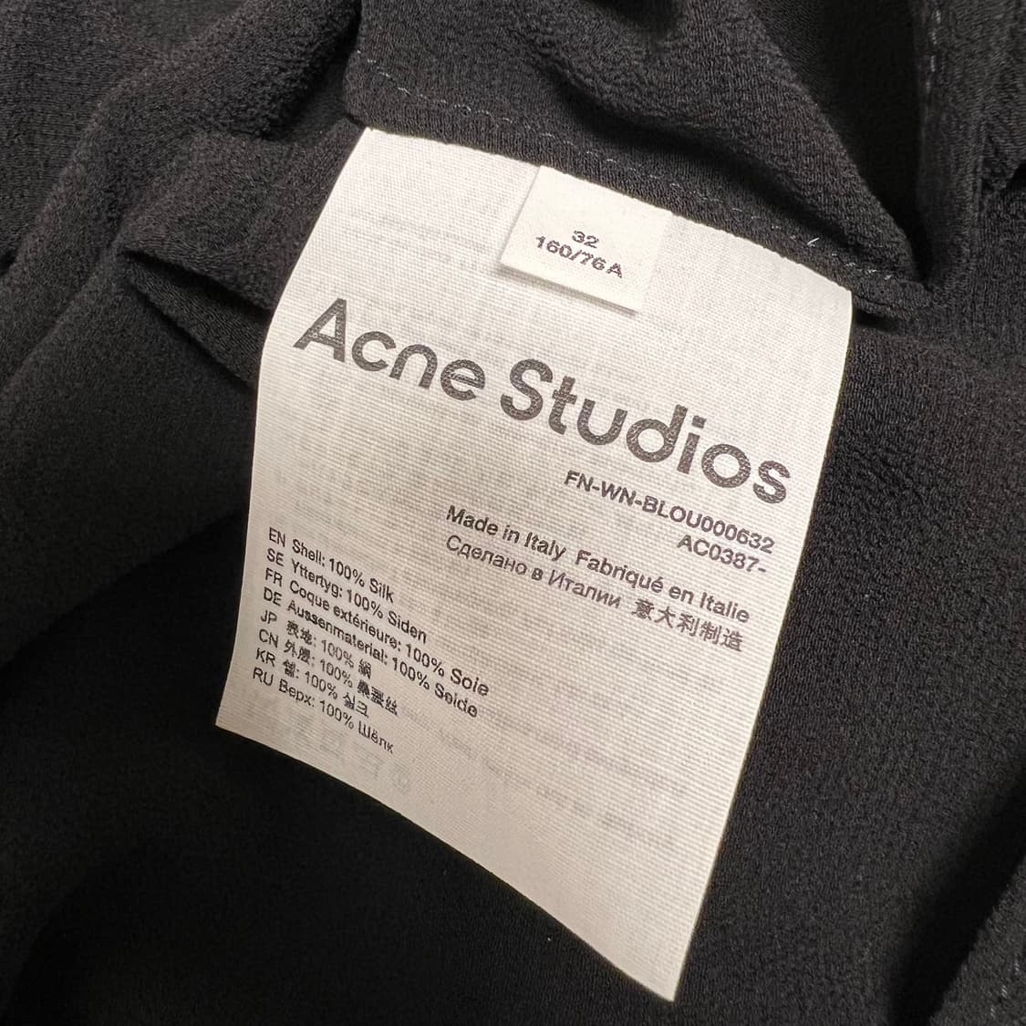 아크네 Acne 언발란스 블라우스 상품이미지9