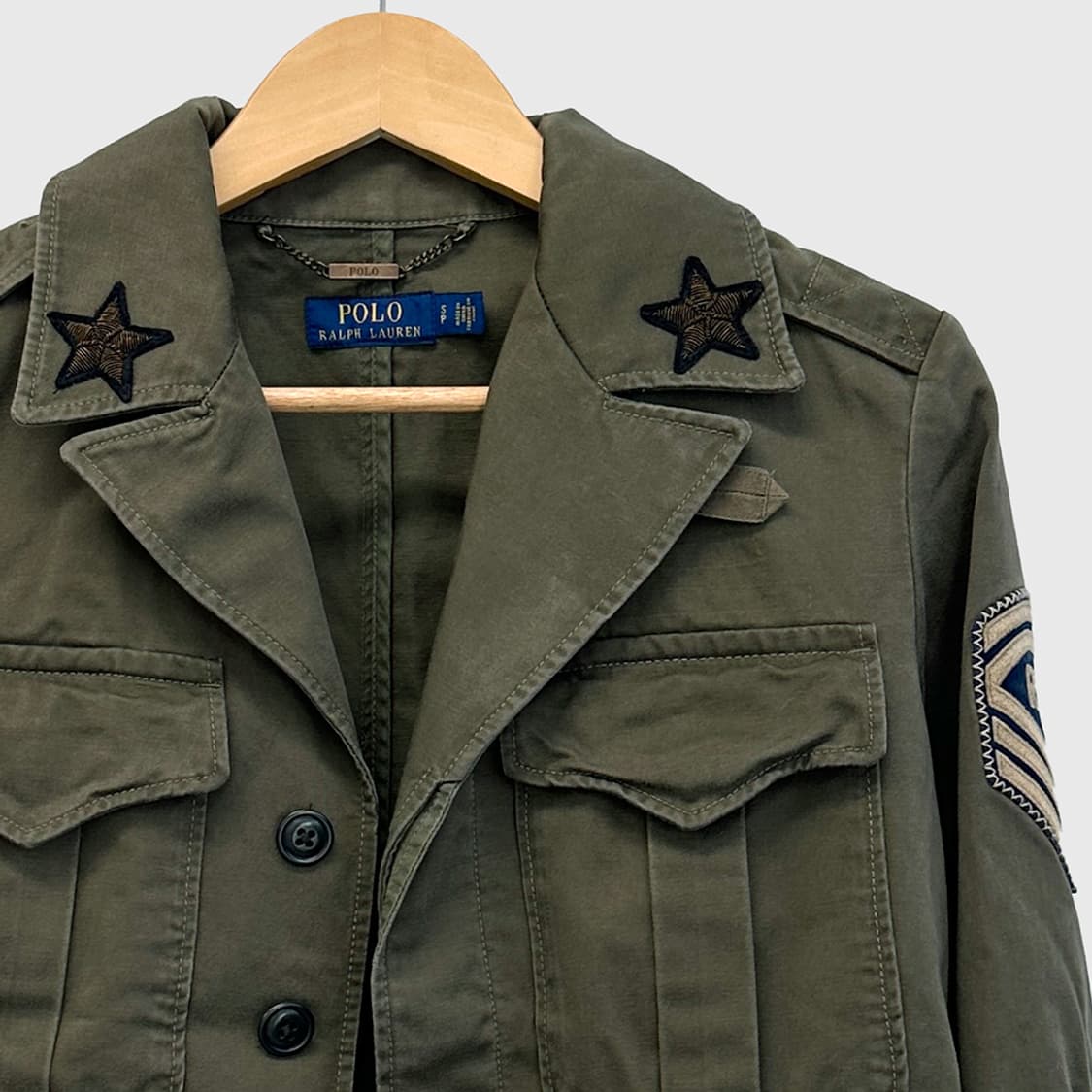 폴로 랄프로렌 밀리터리 자켓 야상 점퍼 카키 국내 매장판 여성 S 상품이미지2