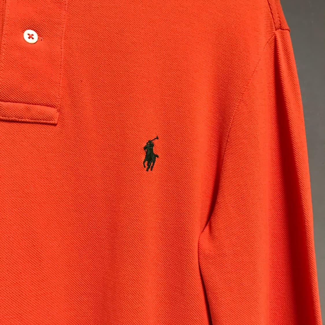 폴로 랄프로렌 PK 긴팔 카라티 오렌지 S 상품이미지4