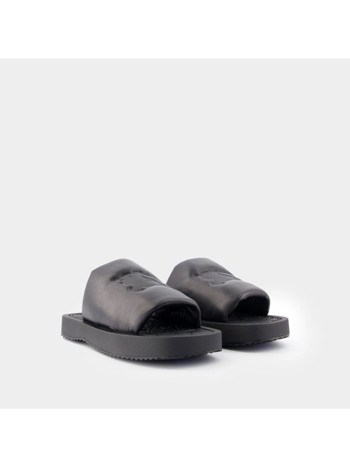 버버리 Burberry EKD Rubber Leather Slides 상품이미지4