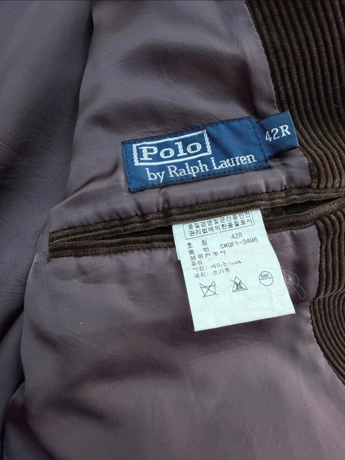 폴로 랄프로렌 42R 1999s 코듀로이 엘보패치 자켓 상품이미지2