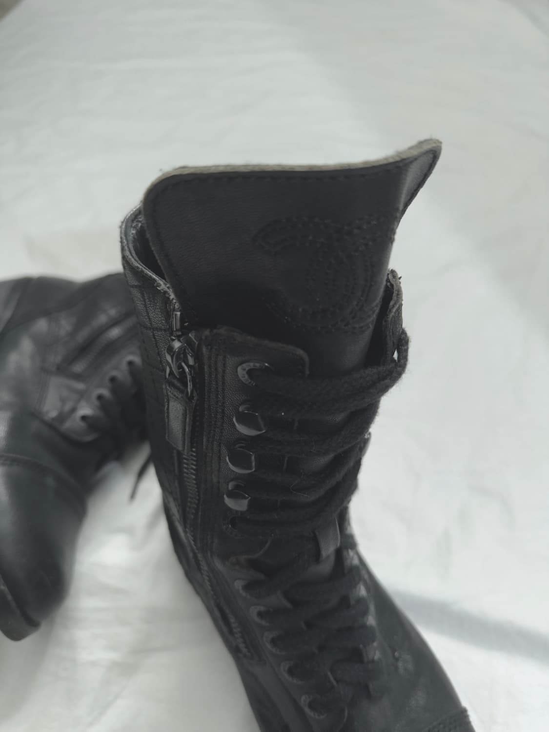 샤넬 2014 by 칼라거펠트 컴뱃부츠 상품이미지3