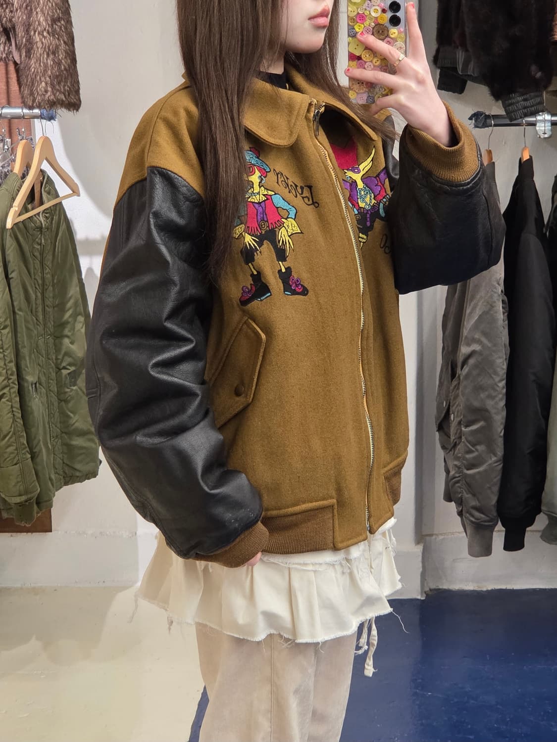1990s Mr.SHINJI cow leather jaket 상품이미지3