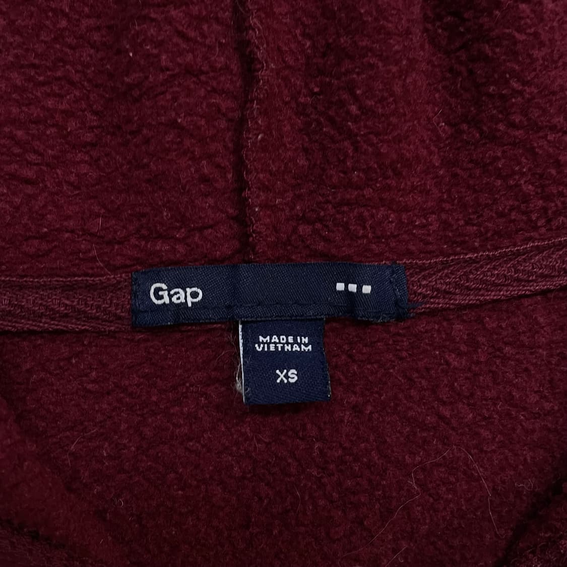 갭 Gap 스펠 로고 후드집업 버건디 상품이미지4