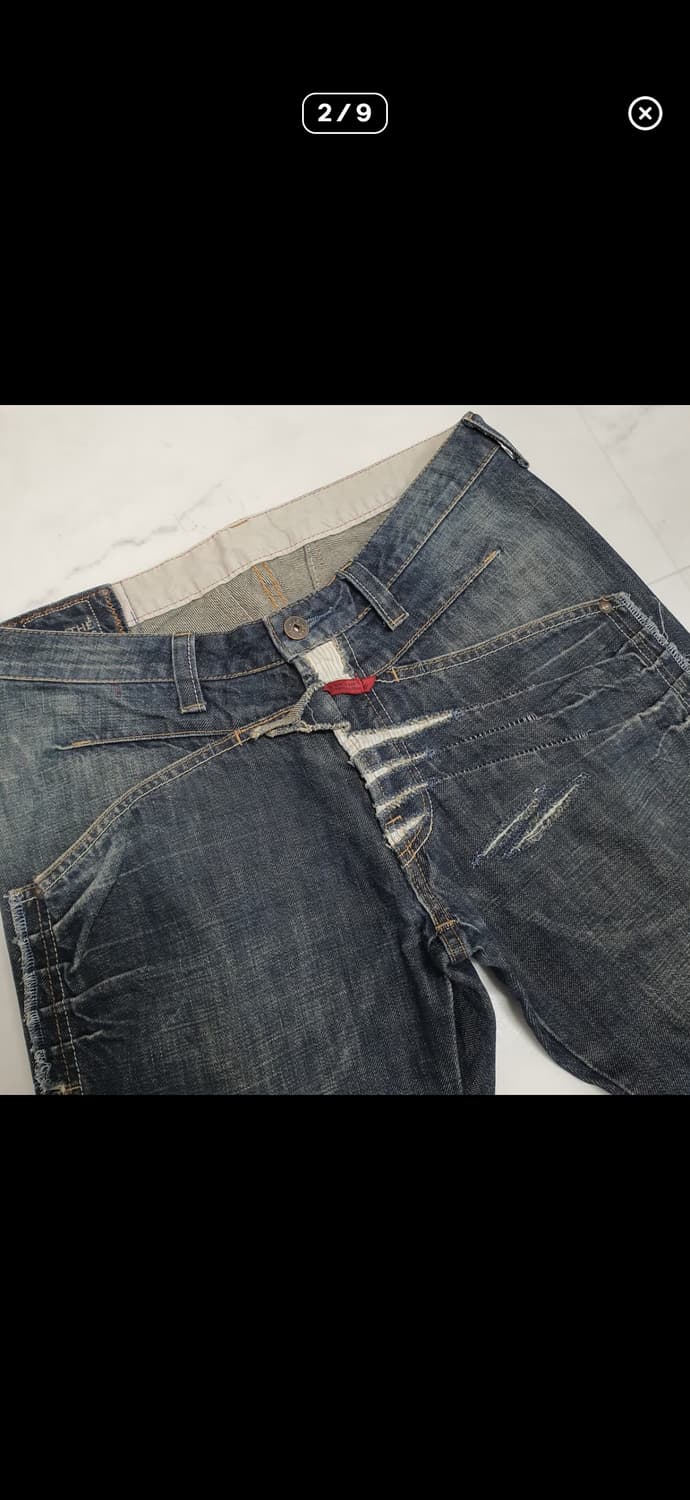 일본판 90's 마리떼프랑소와저버 그런지 데님팬츠 상품이미지2