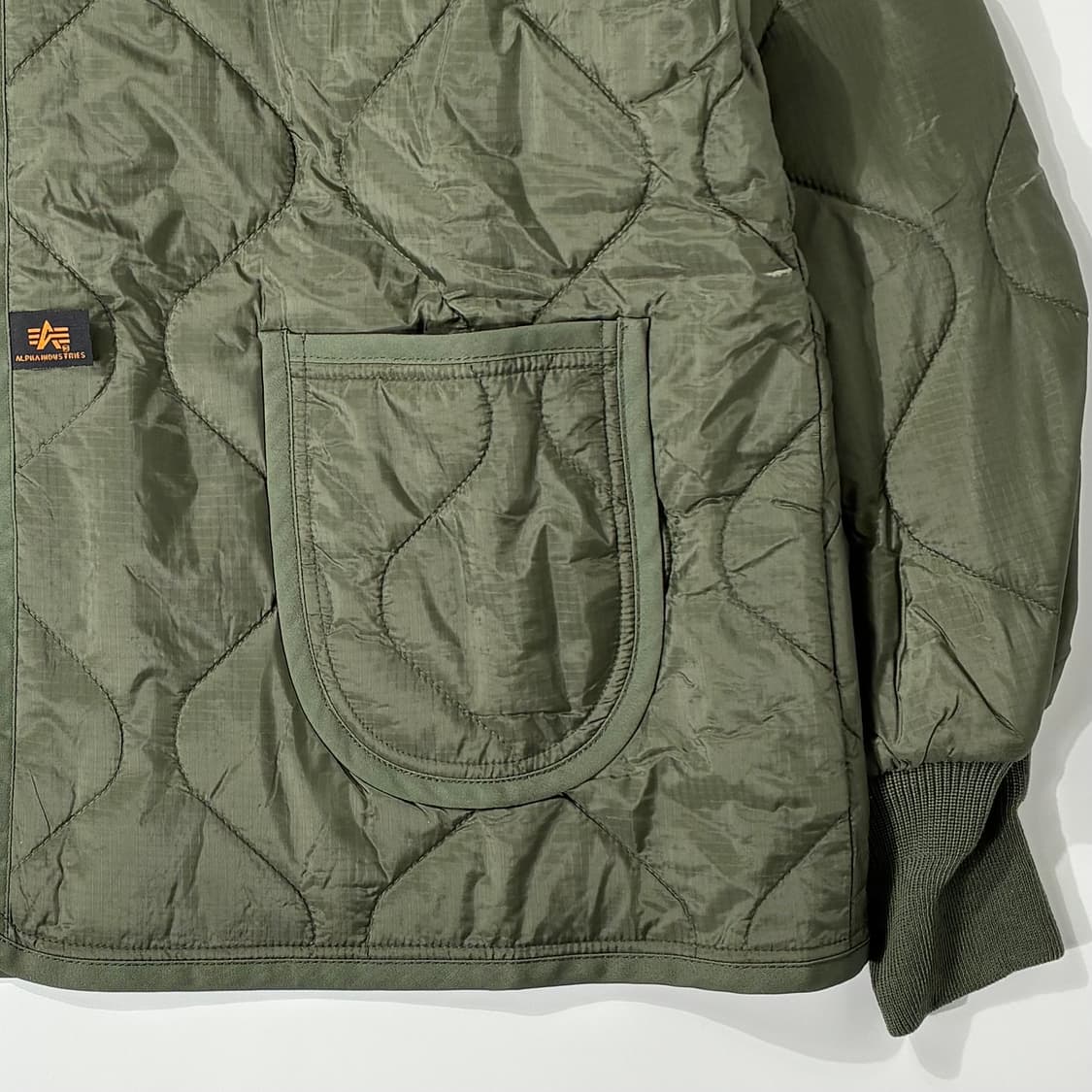 CDG 꼼데가르송 X 알파 인더스트리 라이너 자켓 올리브 XL사이즈 상품이미지4