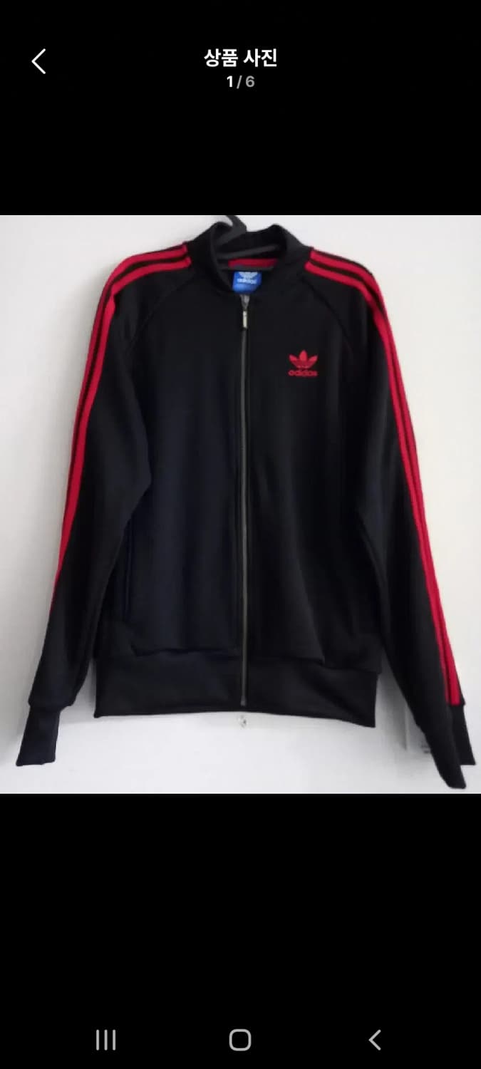 아디다스 대장급 검빨 블랙 검정 트랙탑 저지 져지집업 95/M 상품이미지1