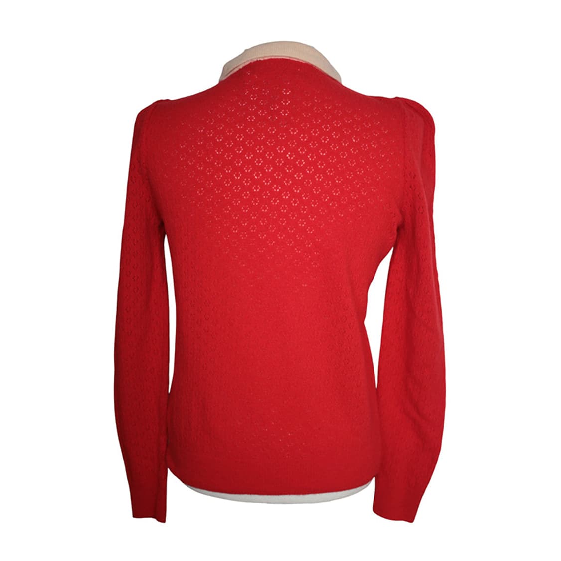 베이킹파우더 레드 투톤 니트 상의 44 상품이미지2