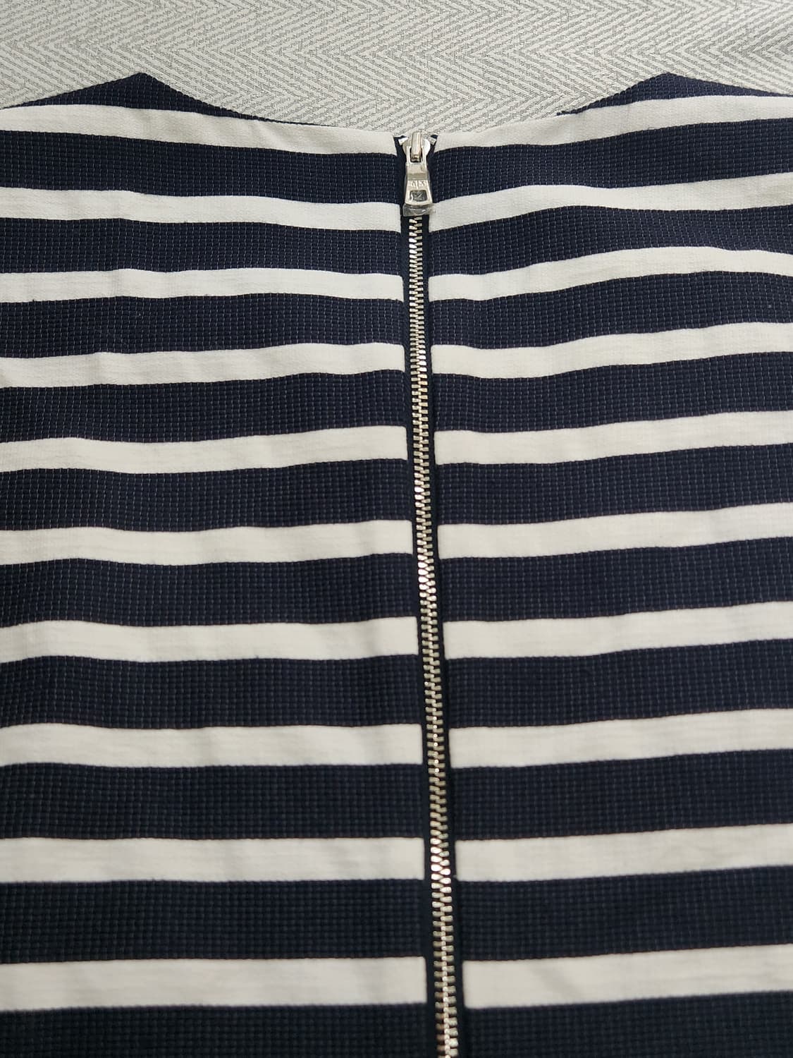 [XS] 아르마니 익스체인지 스트라이프 캡소매 원피스 네이비 상품이미지6