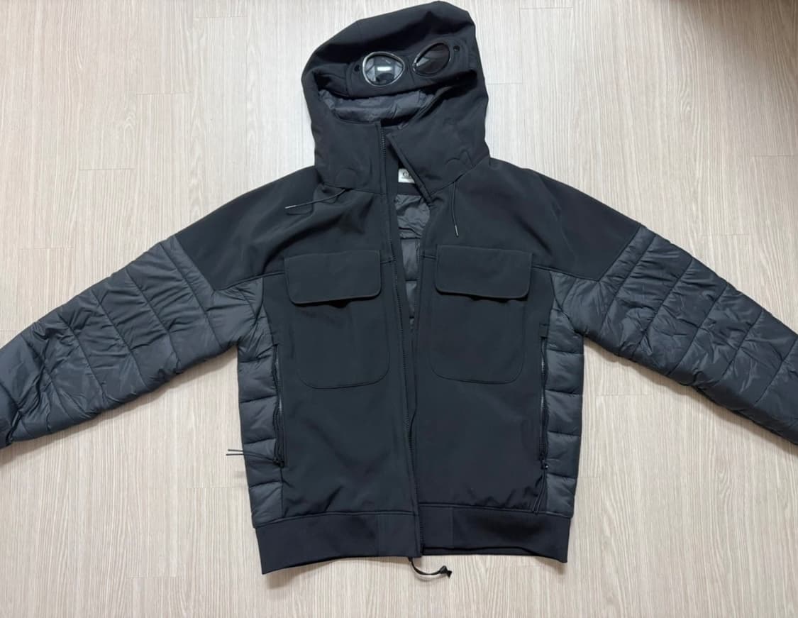 cp컴퍼니 쉘 니트 고글 패딩 상품이미지1