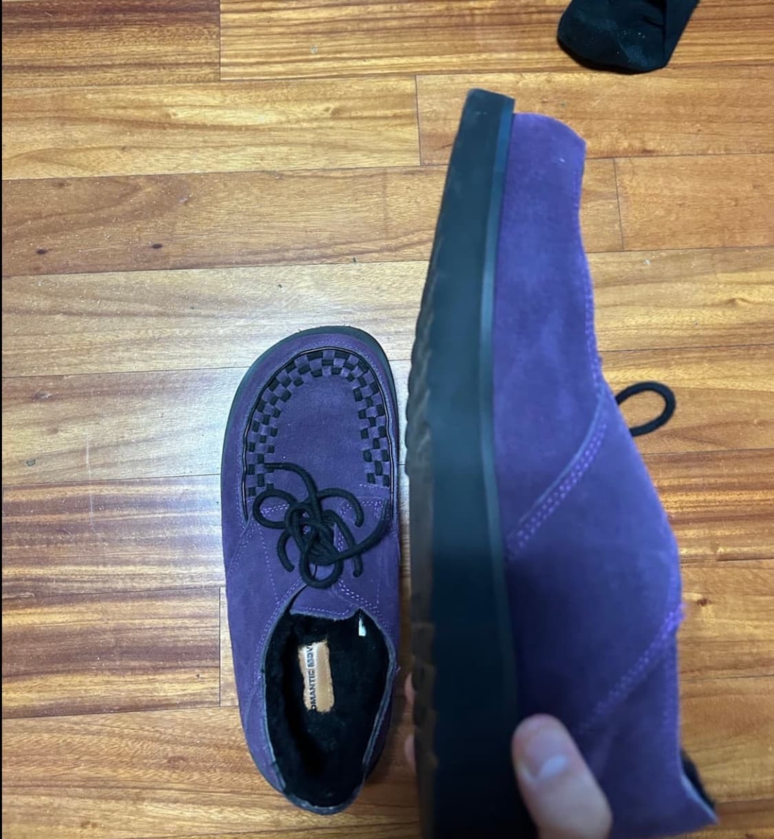 로맨틱무브 퍼플 보위 슈즈 X 패플서 270 2회착 상품이미지5