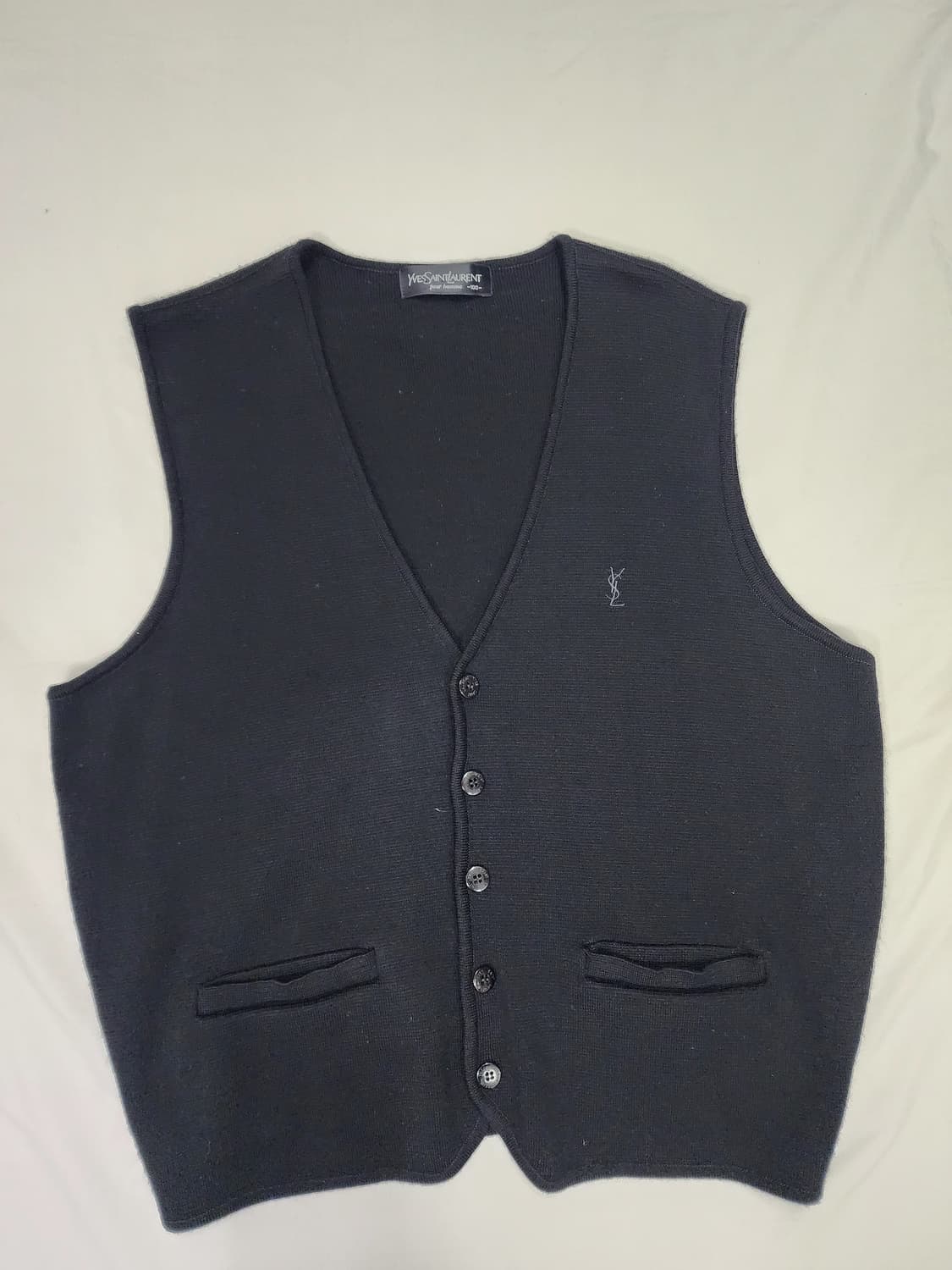 입생로랑 뿌르옴므 니트 조끼 가디건 상품이미지1