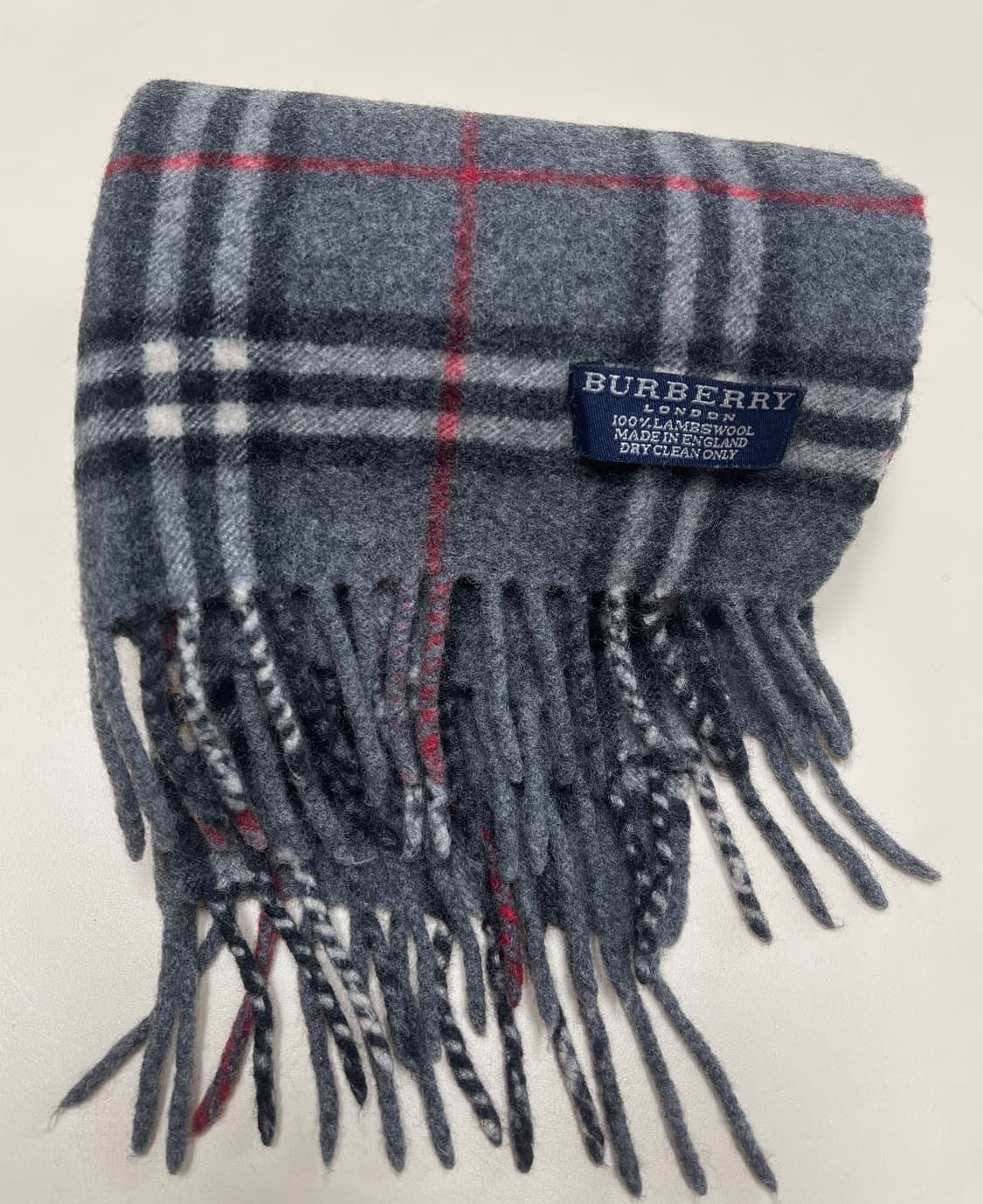 버버리 램스울 머플러 그레이 상품이미지3