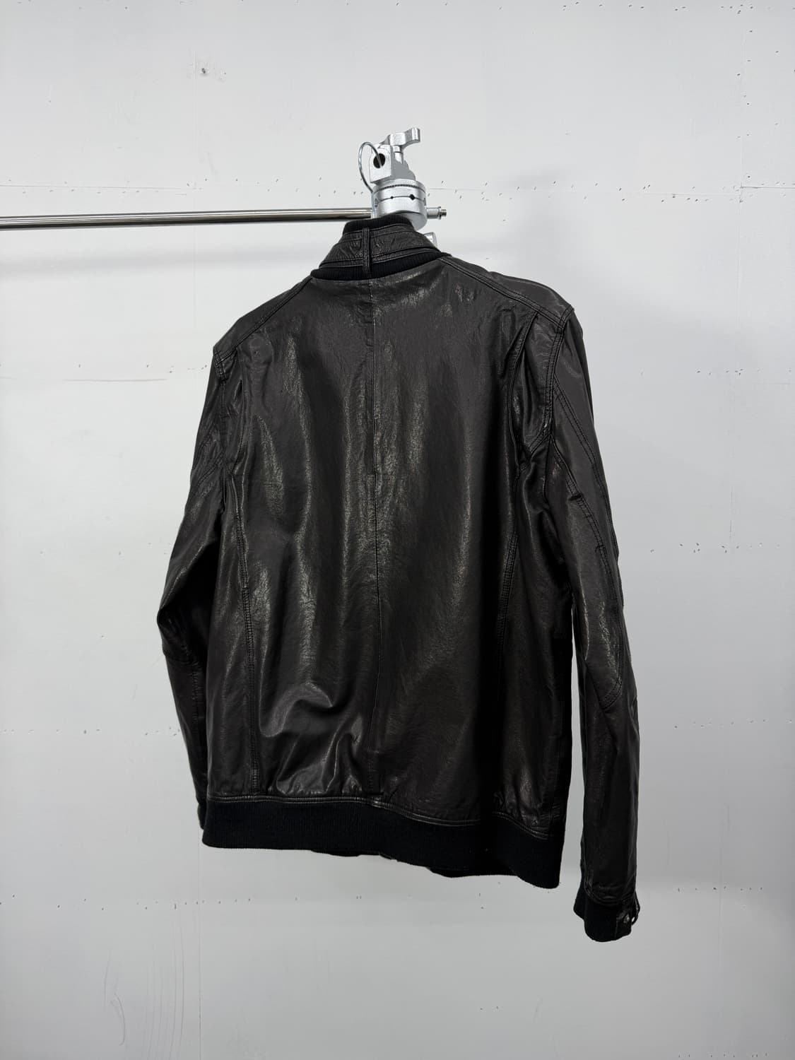 Perry Ellis lambskin biker jacket 상품이미지6