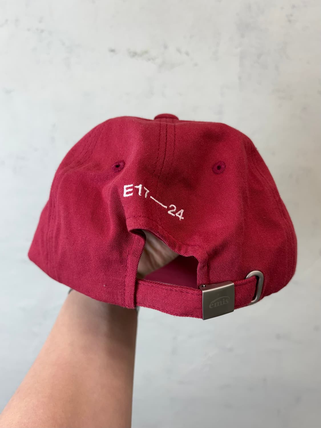 emis 이미스 아플리케 볼캡 버건디 상품이미지3