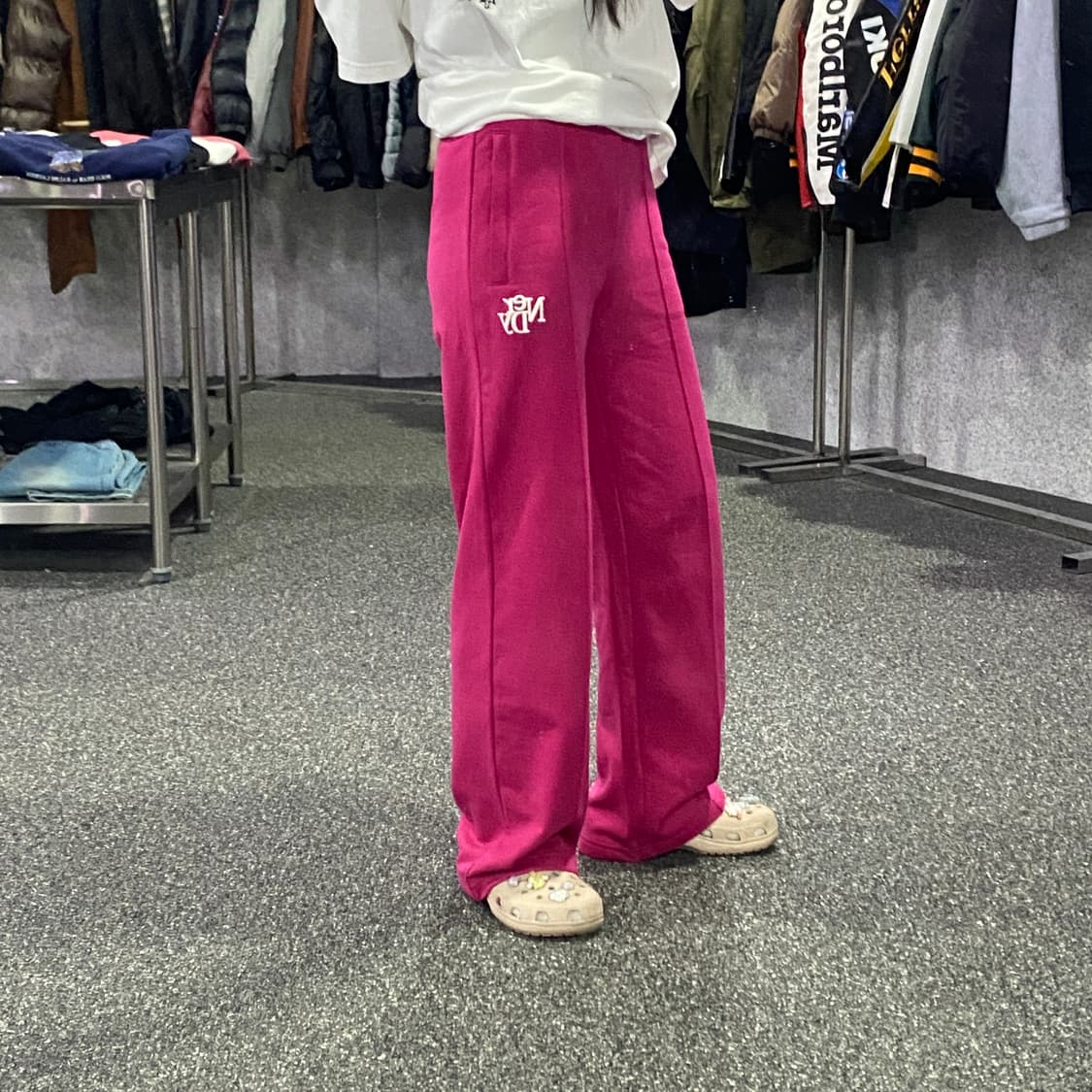 널디 엔와이드 핫핑크 스웻팬츠 B3982 상품이미지2