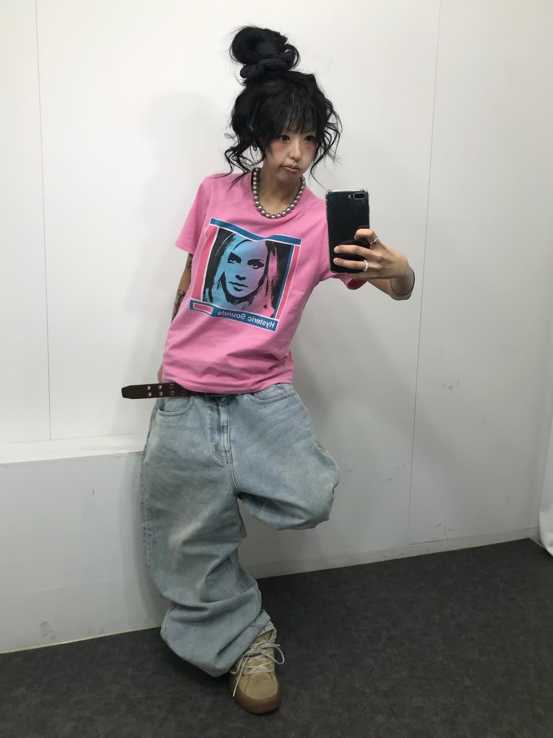 Hysteric Glamour His girl Pink T-shirt 상품이미지4