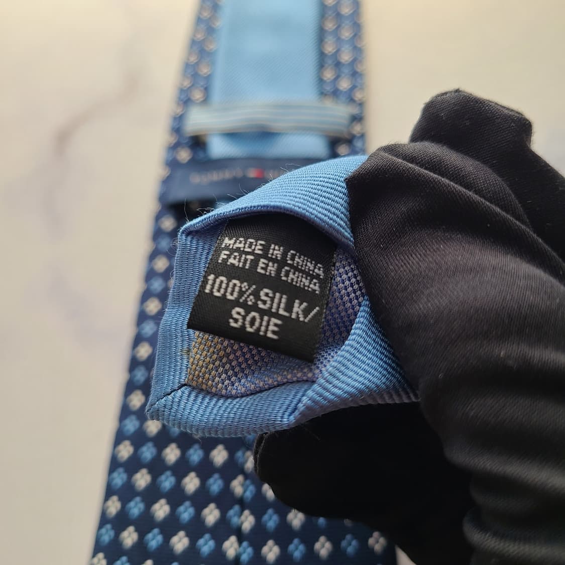 타미 힐피거 실크 마이크로 패턴 넥타이 7.2cm A~B등급 E711 상품이미지5