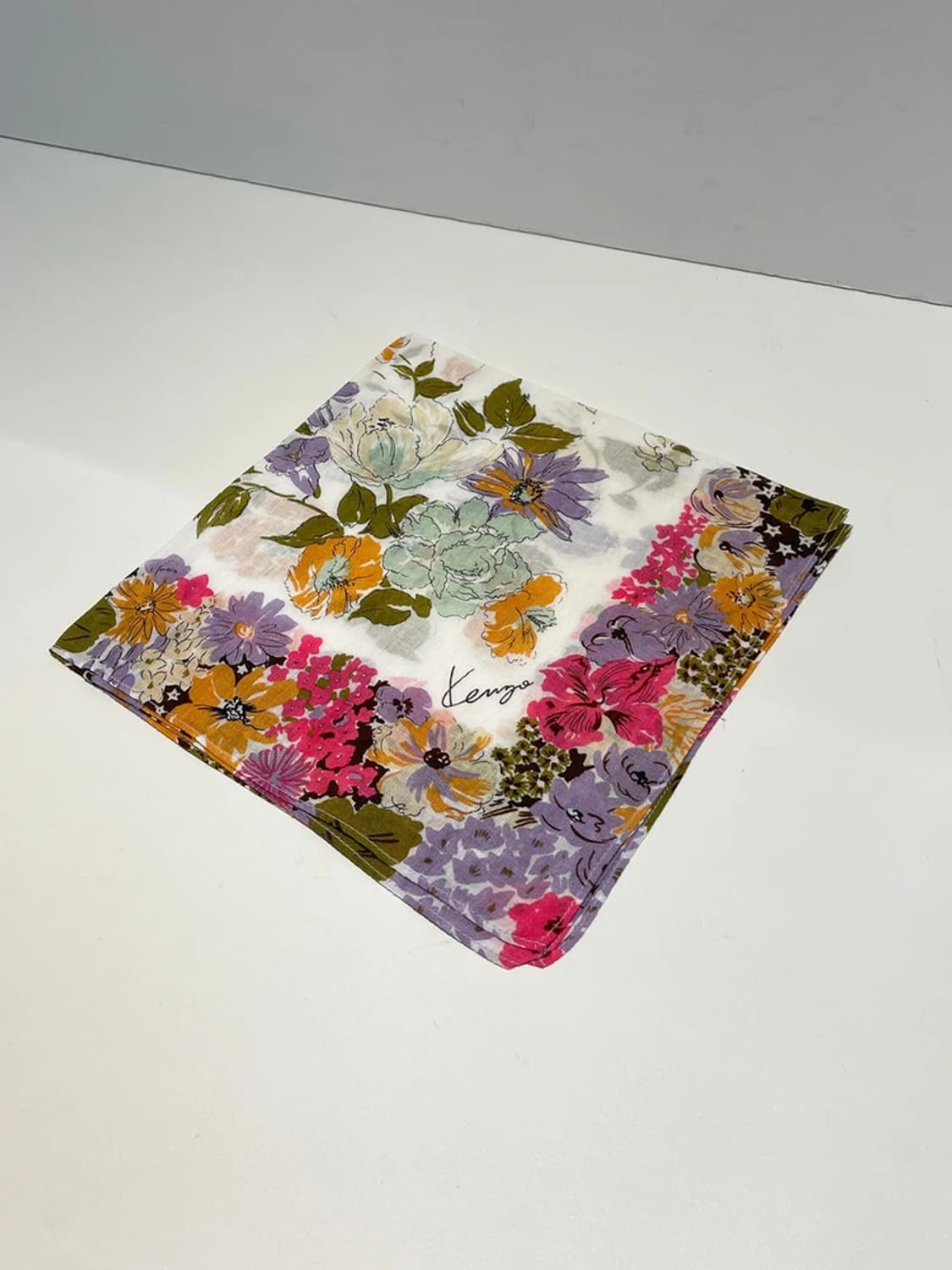 겐조 00's 재팬 플로럴 쁘띠 손수건 A1469 상품이미지3