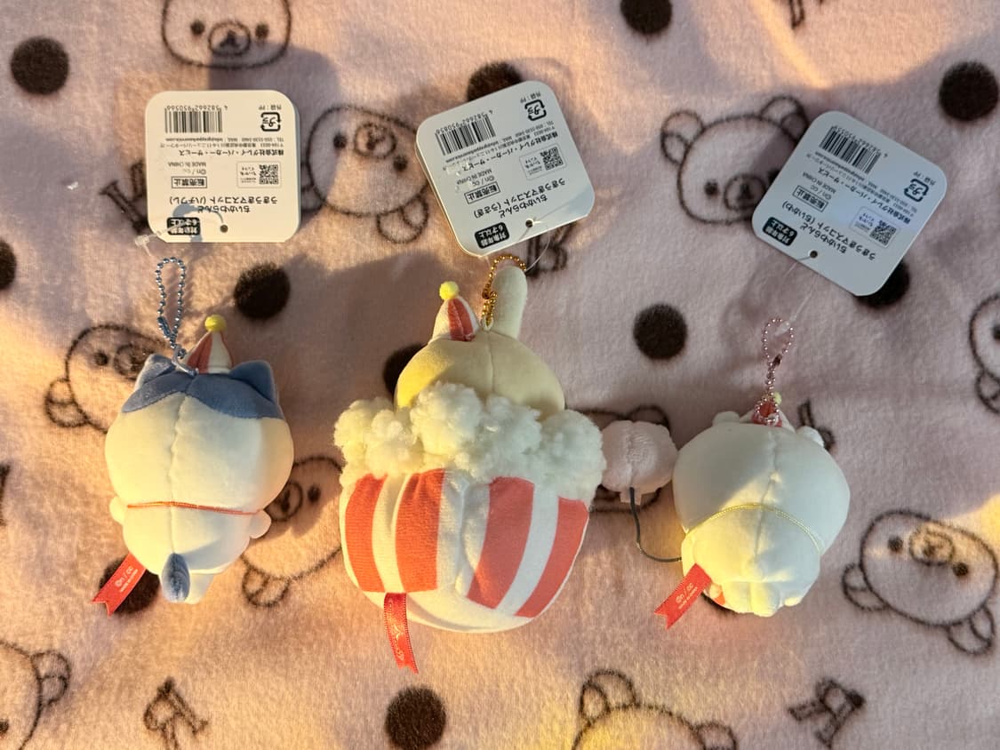 치이카와 놀이동산 인형 키링 3종 SET 상품이미지2