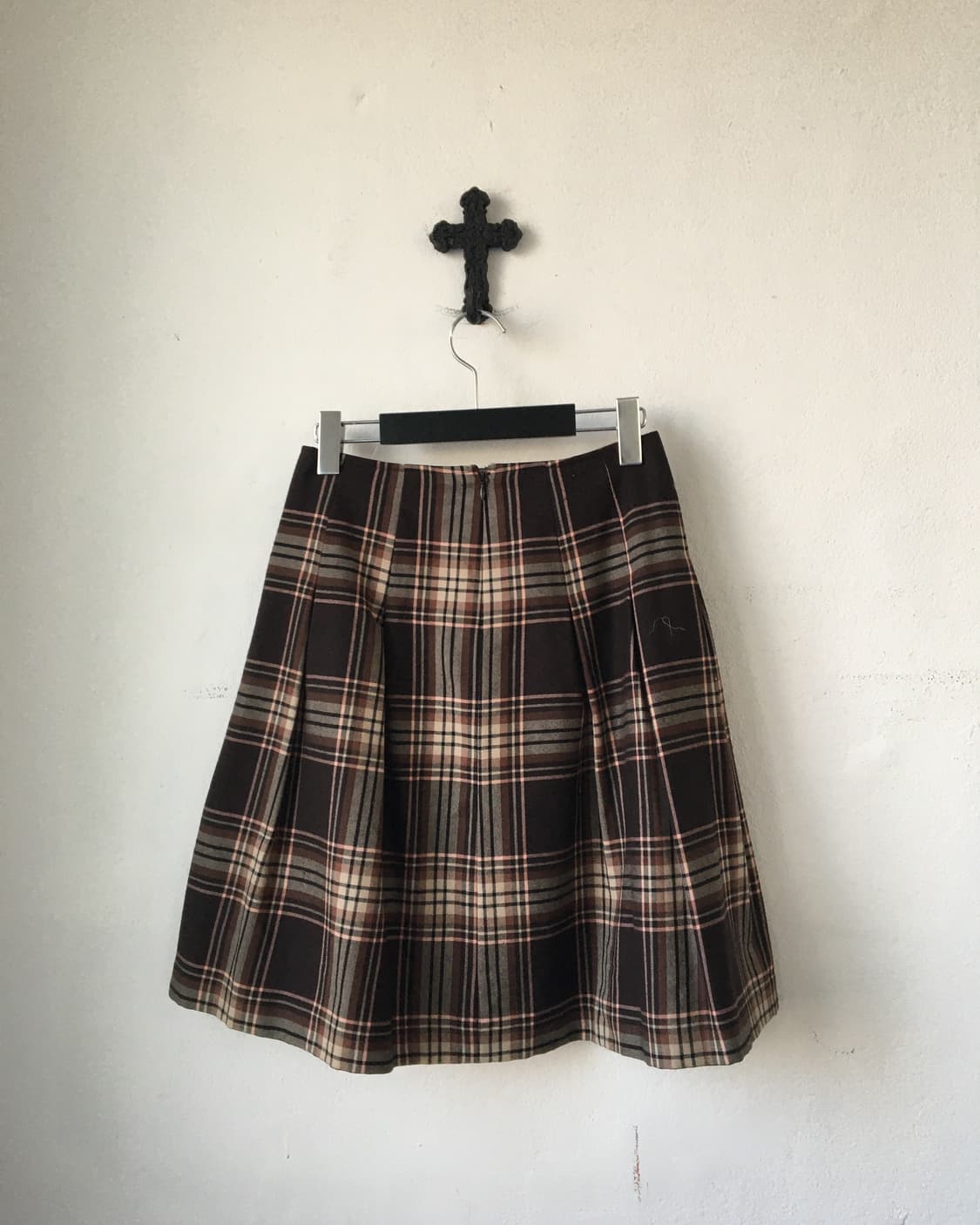 Check pattern pleats skirt 상품이미지2