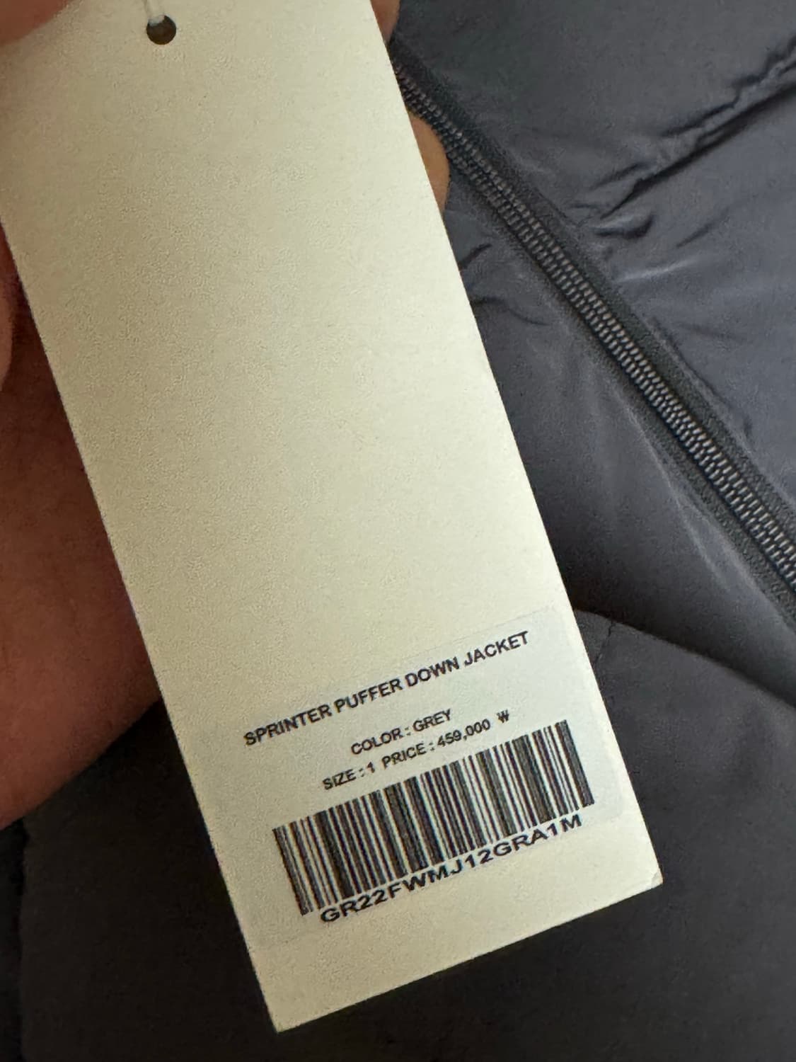 project/gr 그레일즈 스프린터 퍼퍼 패딩 그레이 상품이미지3