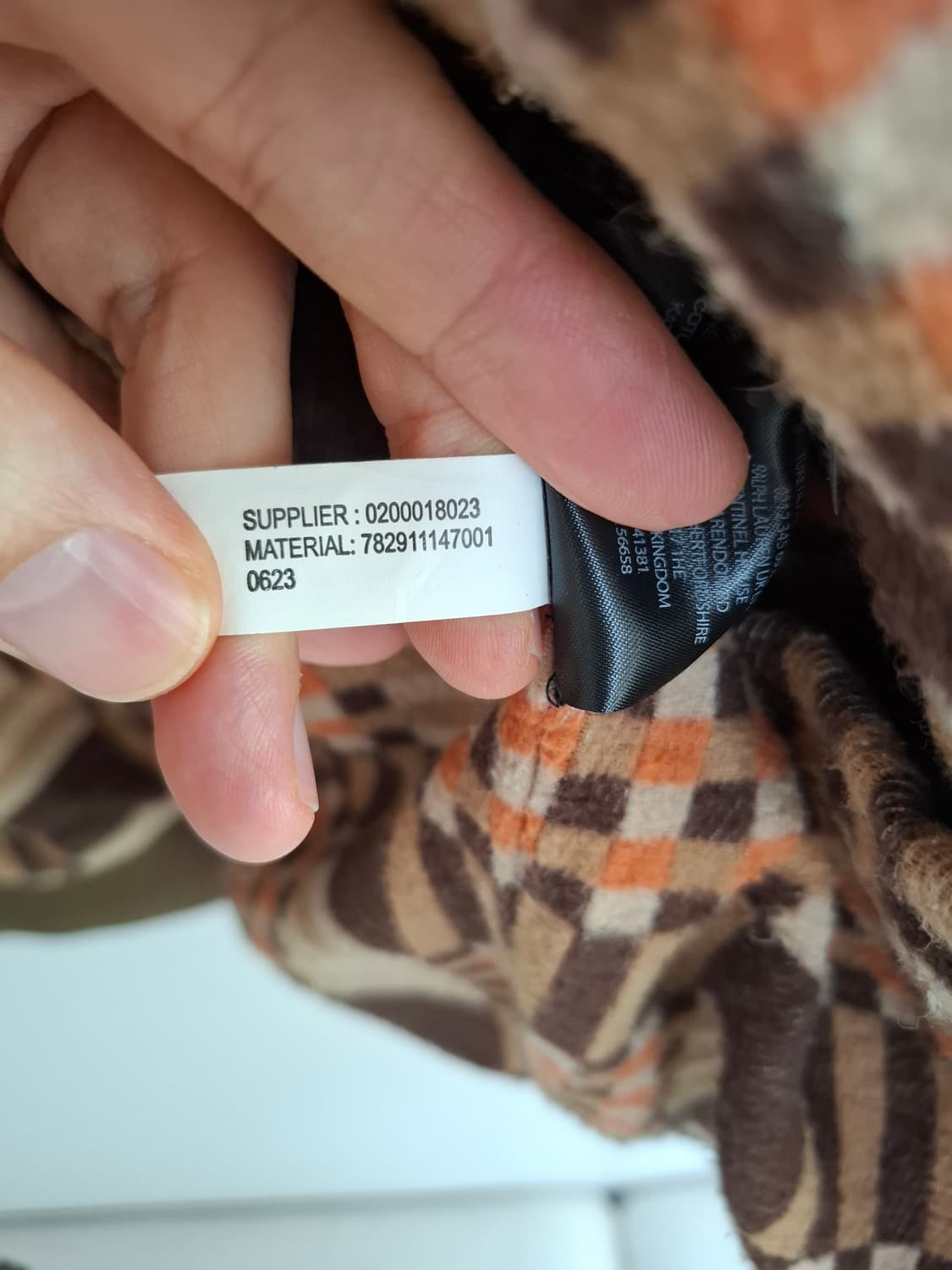 XL 더블알엘 레더 요크 패딩 빈티지 브라운 가죽 패치 퀼팅 자켓 상품이미지5