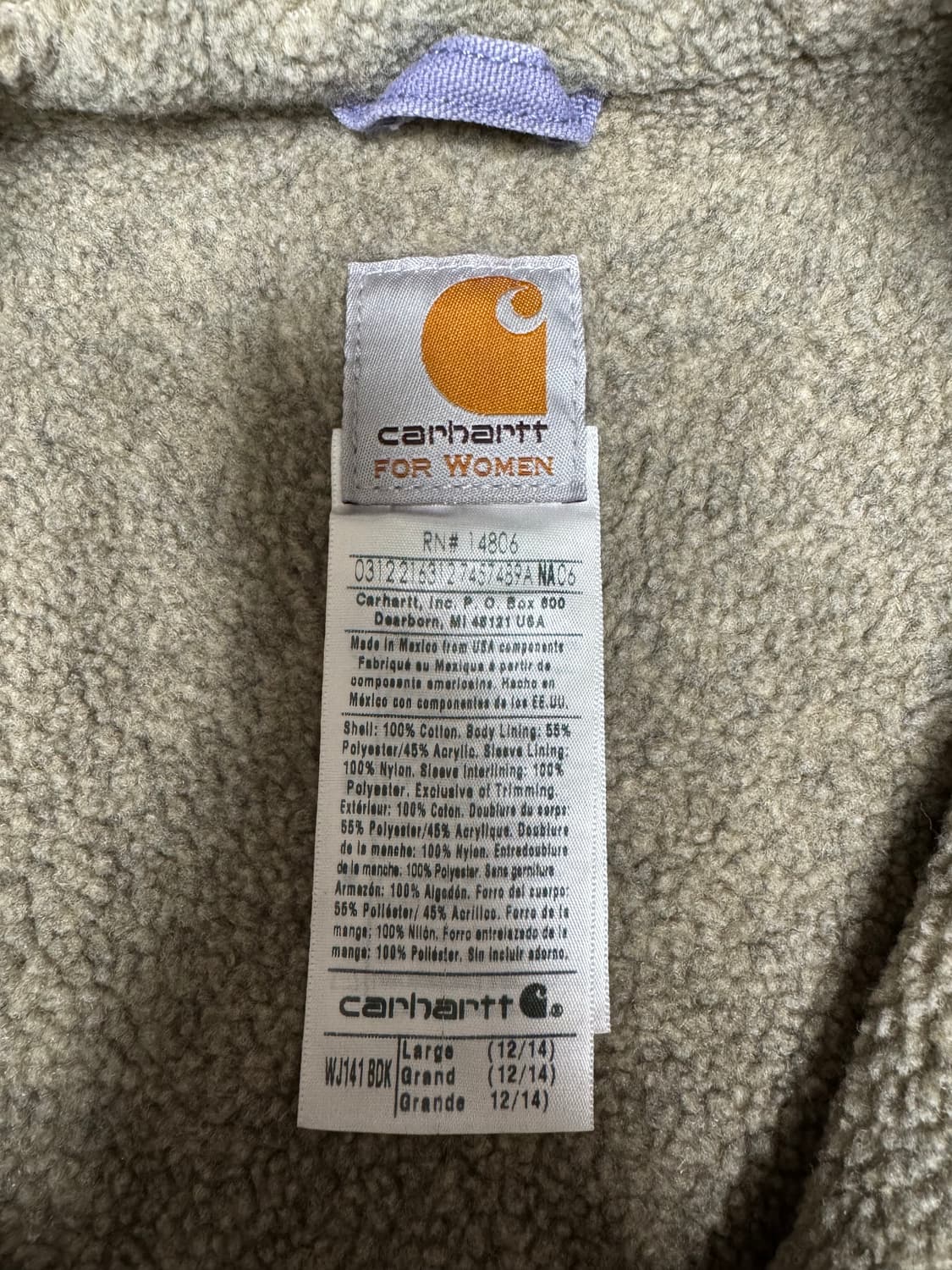 칼하트 시에라 wj141 bdk large 상품이미지3