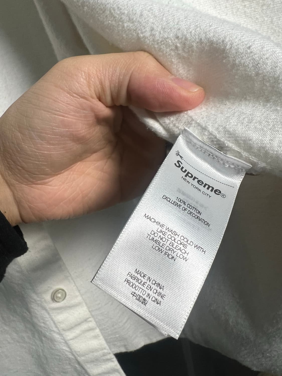 슈프림 박스로고 화이트 데님 셔츠 상품이미지5