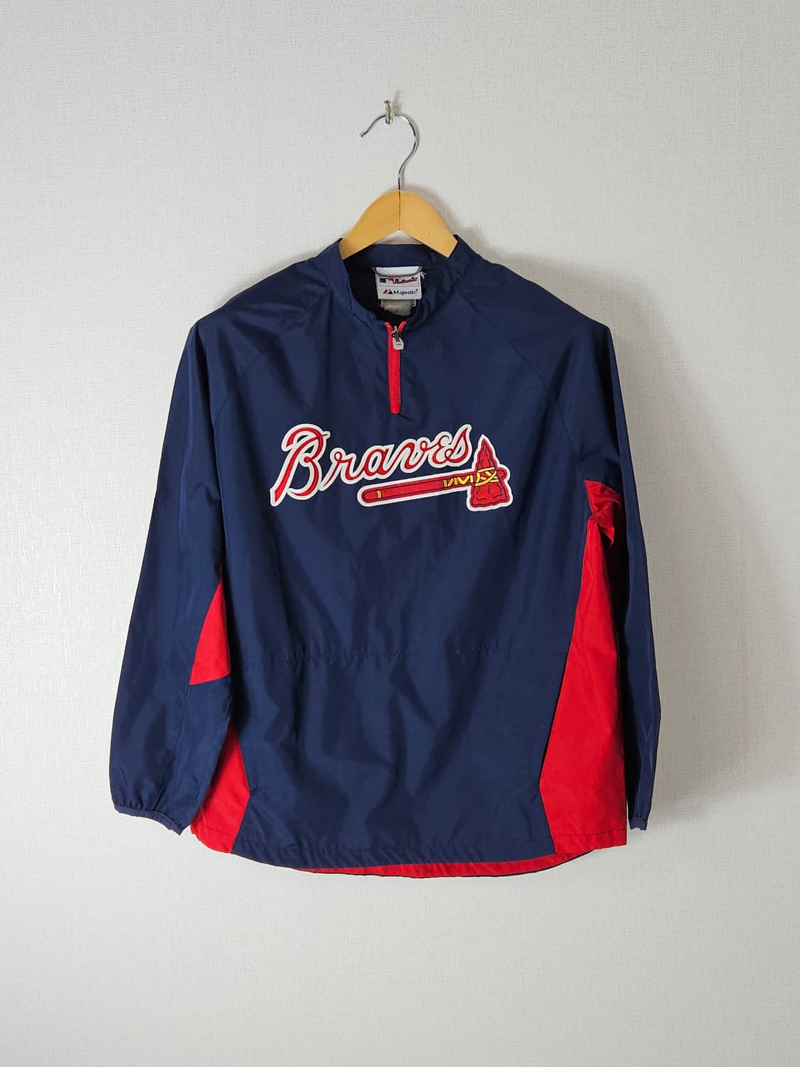 마제스틱 오리지널 애틀란타 아노락 바람막이 유니폼 져지 올드스쿨 M 상품이미지1