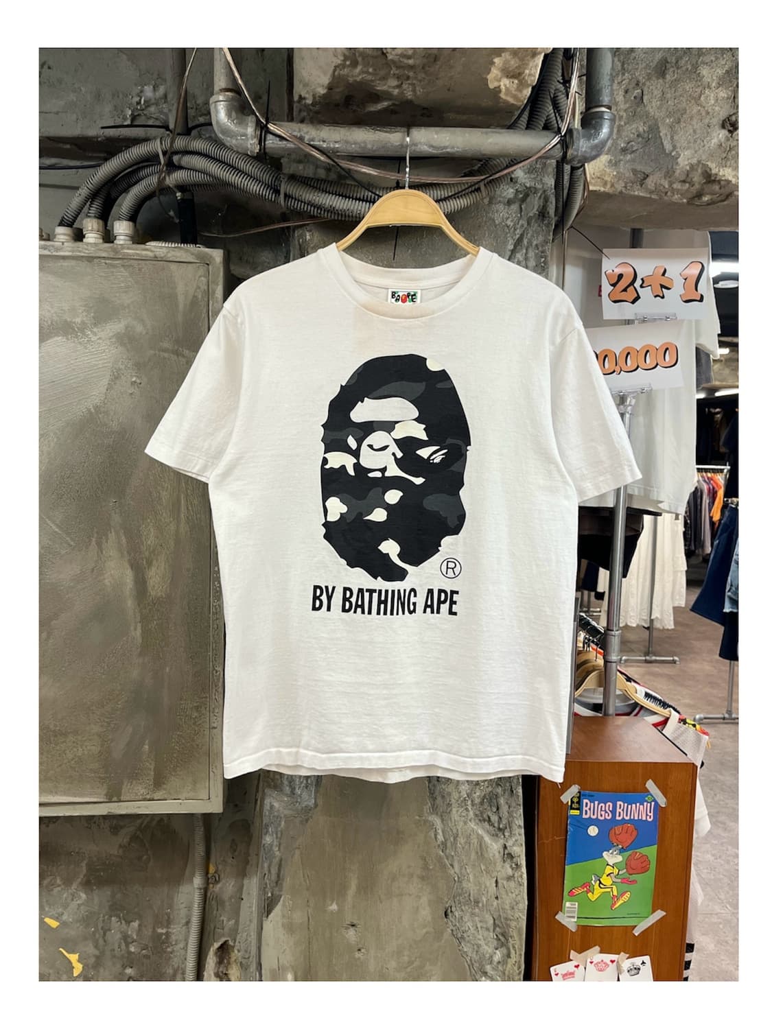 베이프 시티 카모 바이 베이싱 반팔티 화이트 L #csz3926 상품이미지1