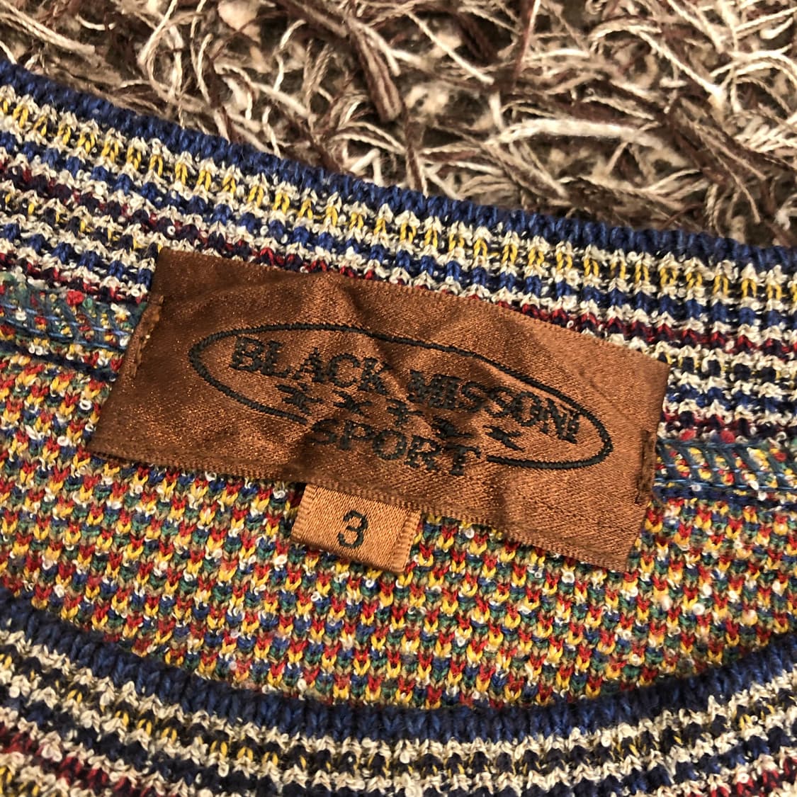 미쏘니 울 멀티컬러 패턴 니트 상품이미지4