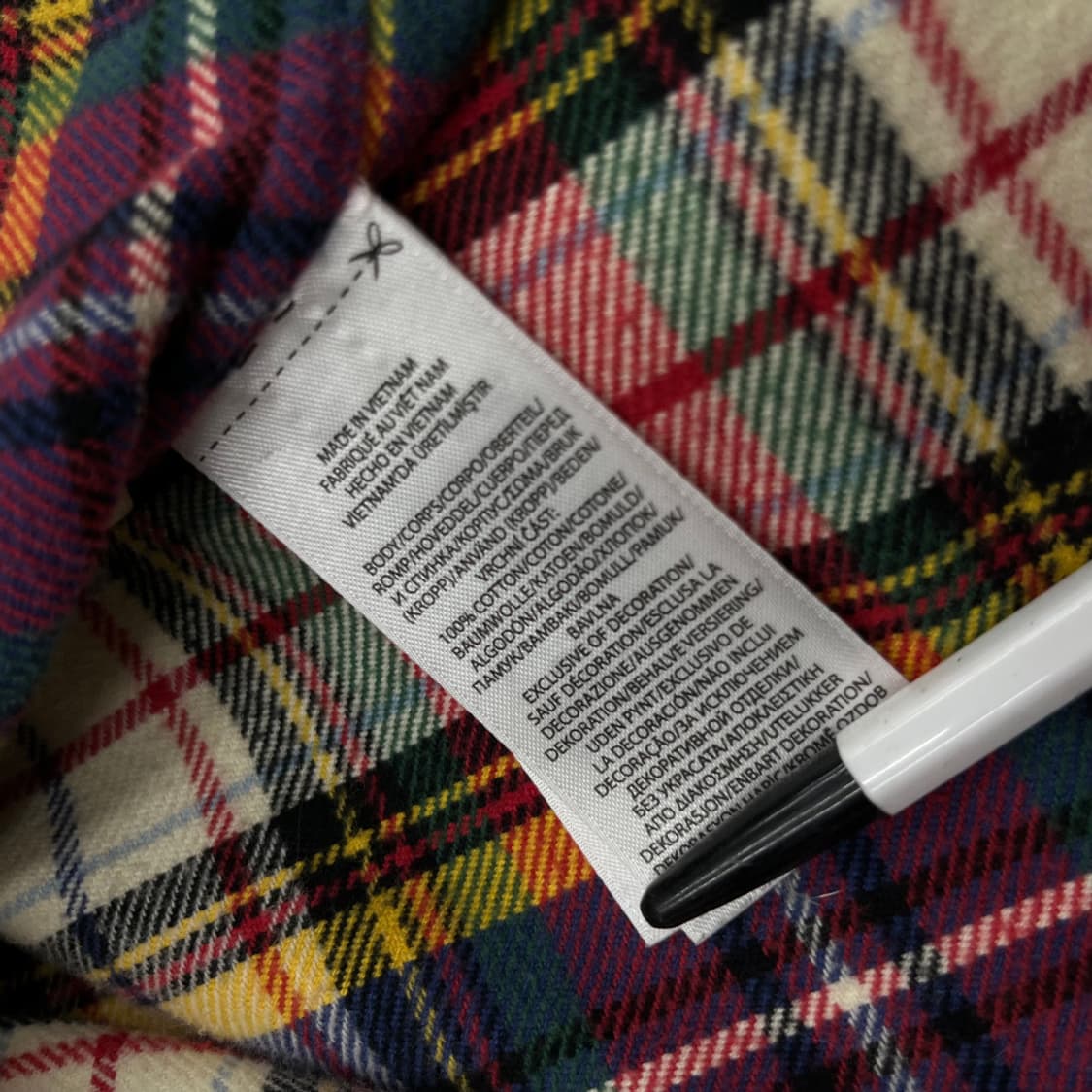 폴로 랄프로렌 네이비포니 포켓 타탄체크 울 셔츠 S 상품이미지6