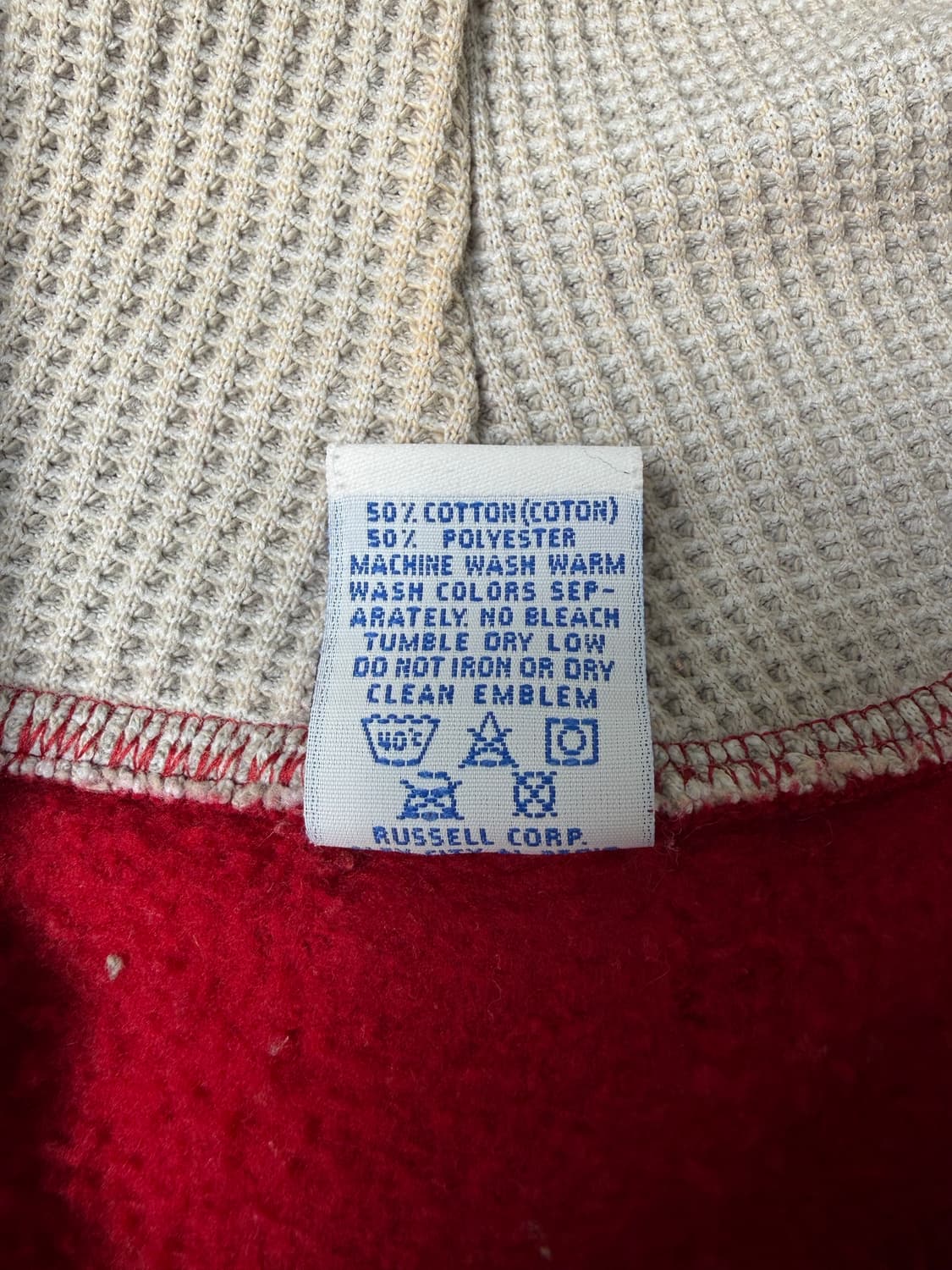 90s Russell Button Hoodie (red) 상품이미지4