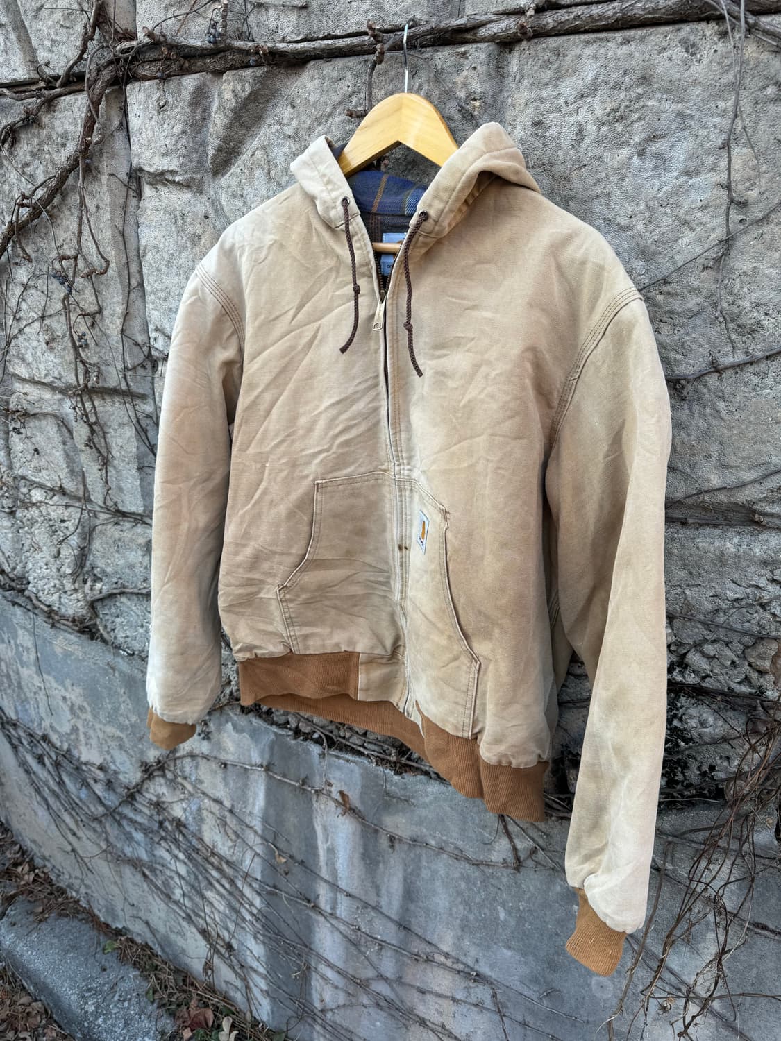 90s 칼하트 빈티지 jf1006 하드페이딩 덕 액티브 후드 자켓 상품이미지3