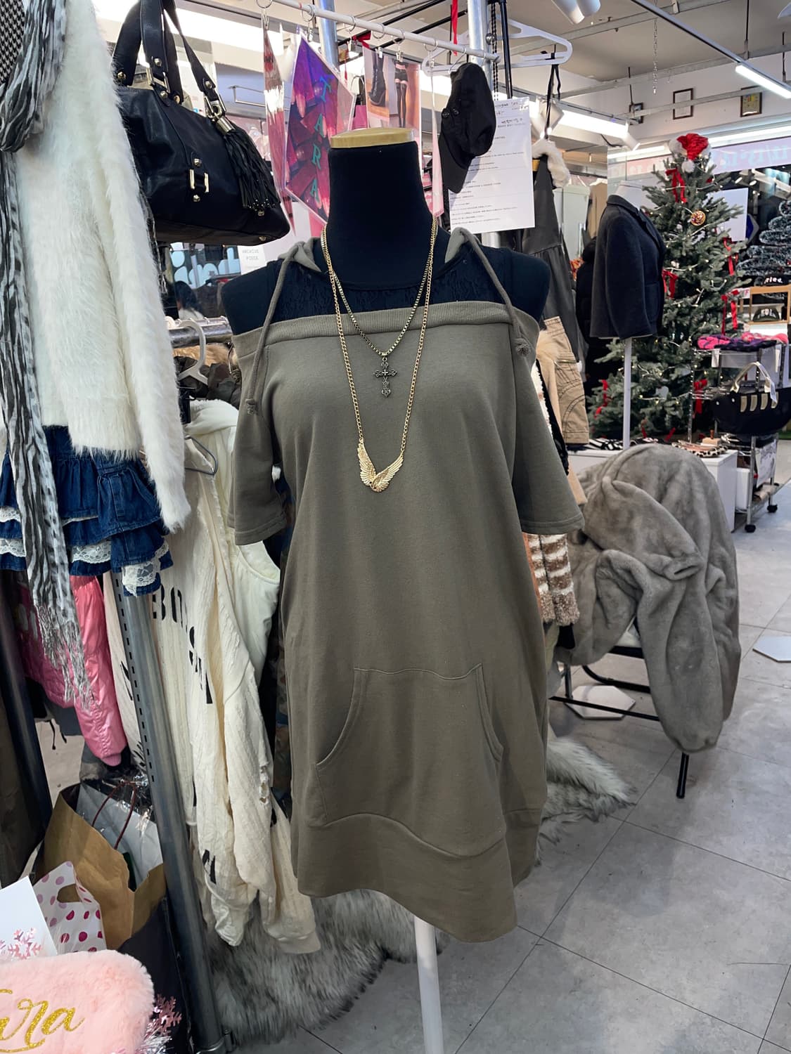 M.K.R 갸루 오프숄더 원피스 상품이미지4