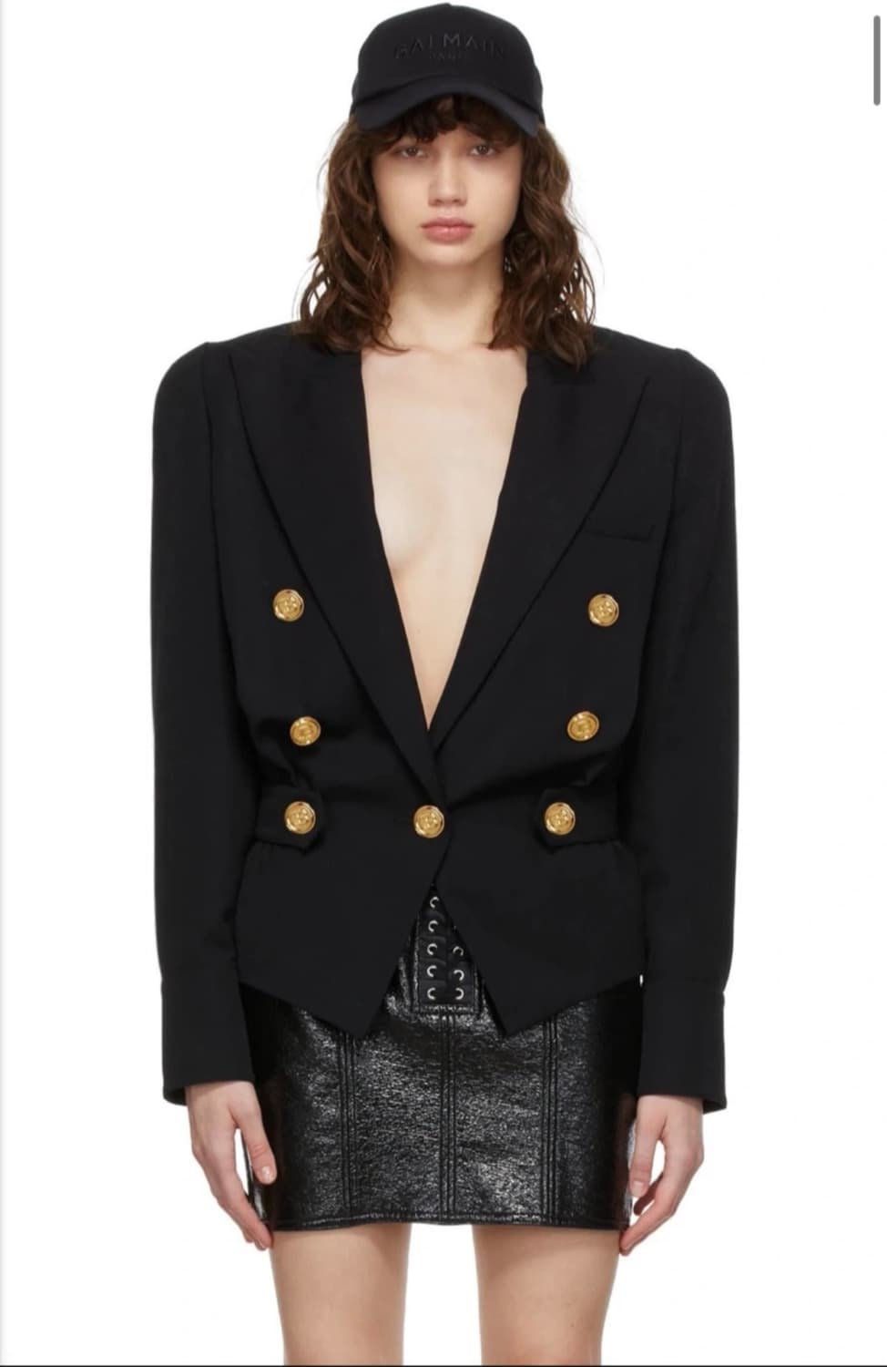 발망 블랙 피티드 GDP 블레이저 38 발망자켓 상품이미지2