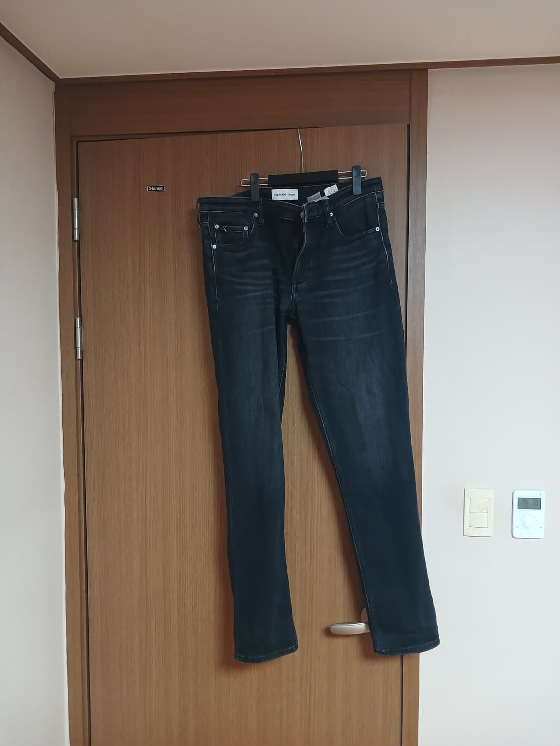 캘빈클라인 블랙 기모 데님 청바지34 상품이미지4