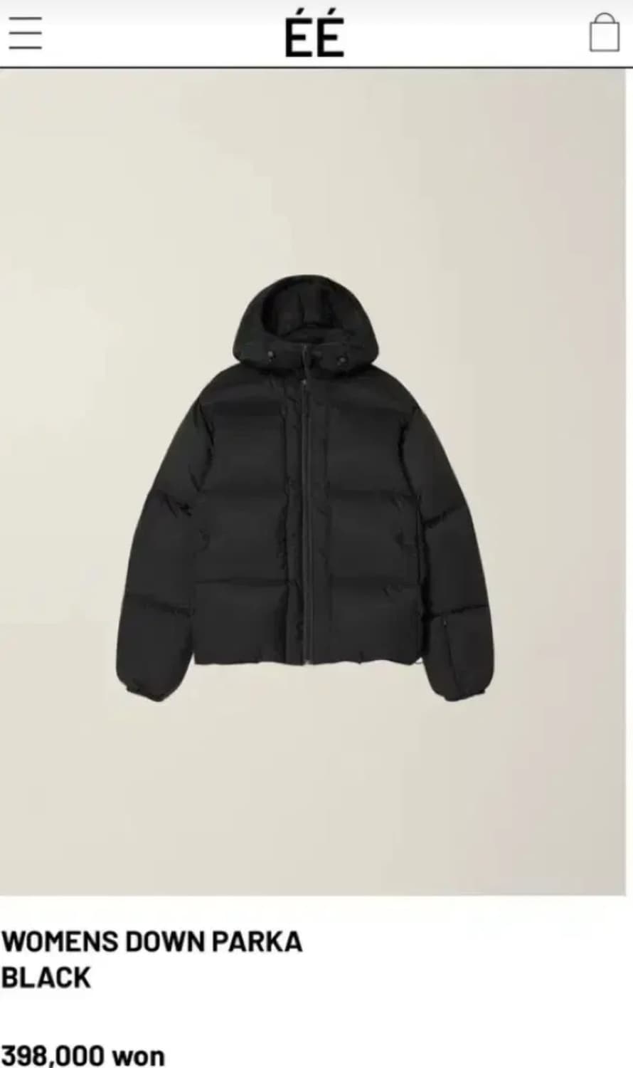 ee 누마레 숏패딩 우먼스 다운파카 womens down parka 상품이미지3