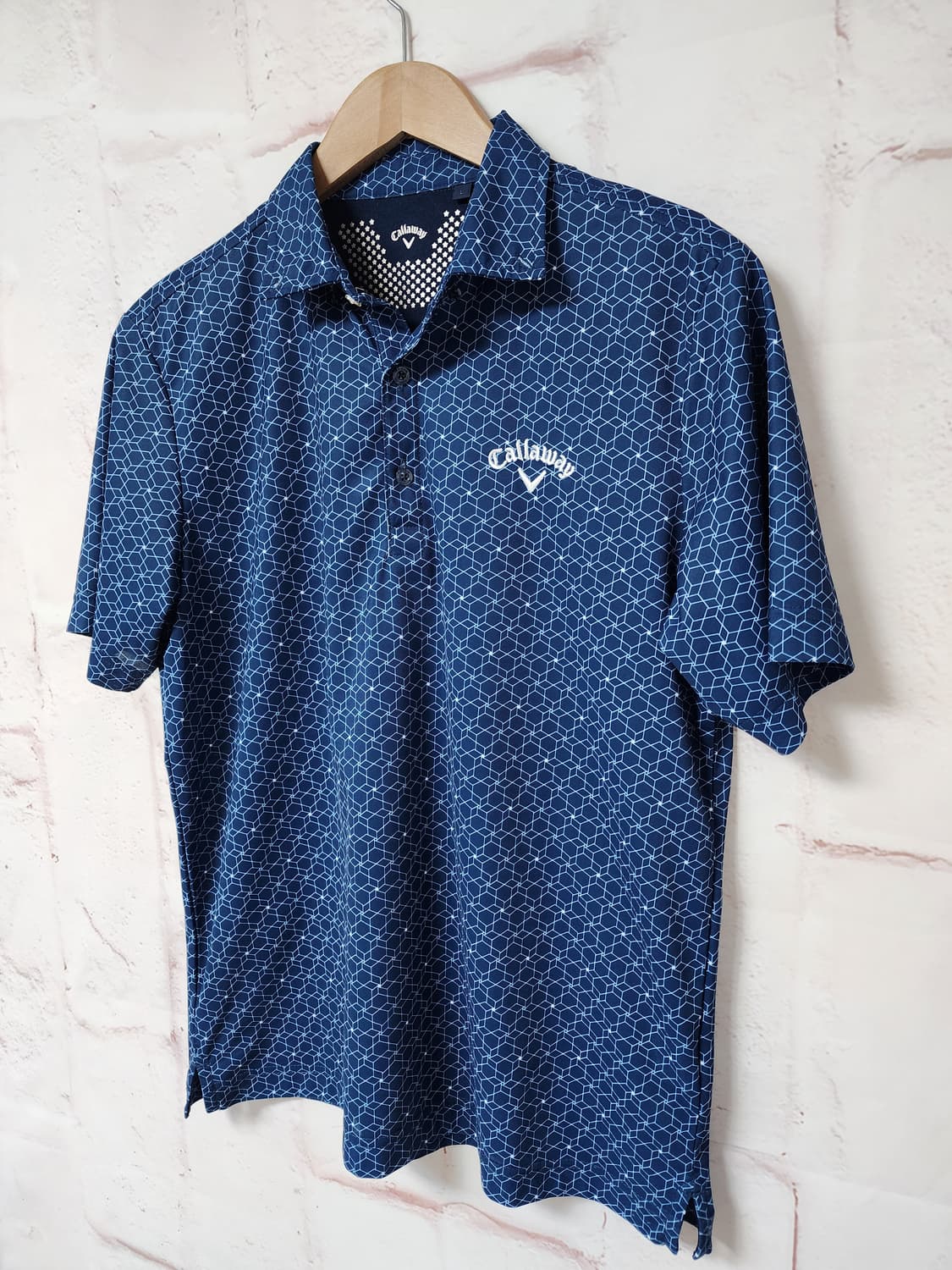 캘러웨이 블루 패턴 반팔 카라티 상품이미지2