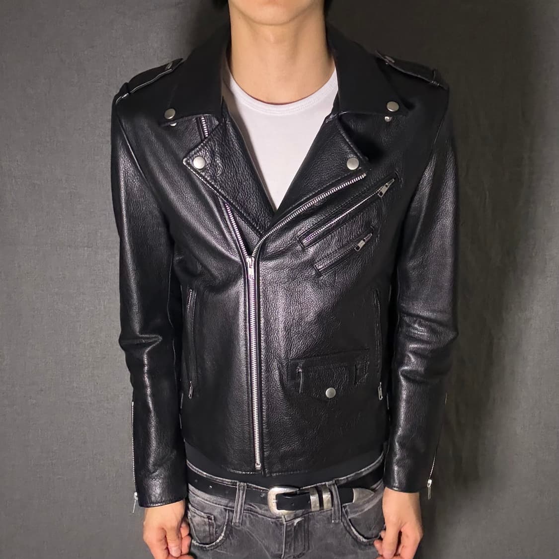 vintage rider leather jacket 상품이미지2