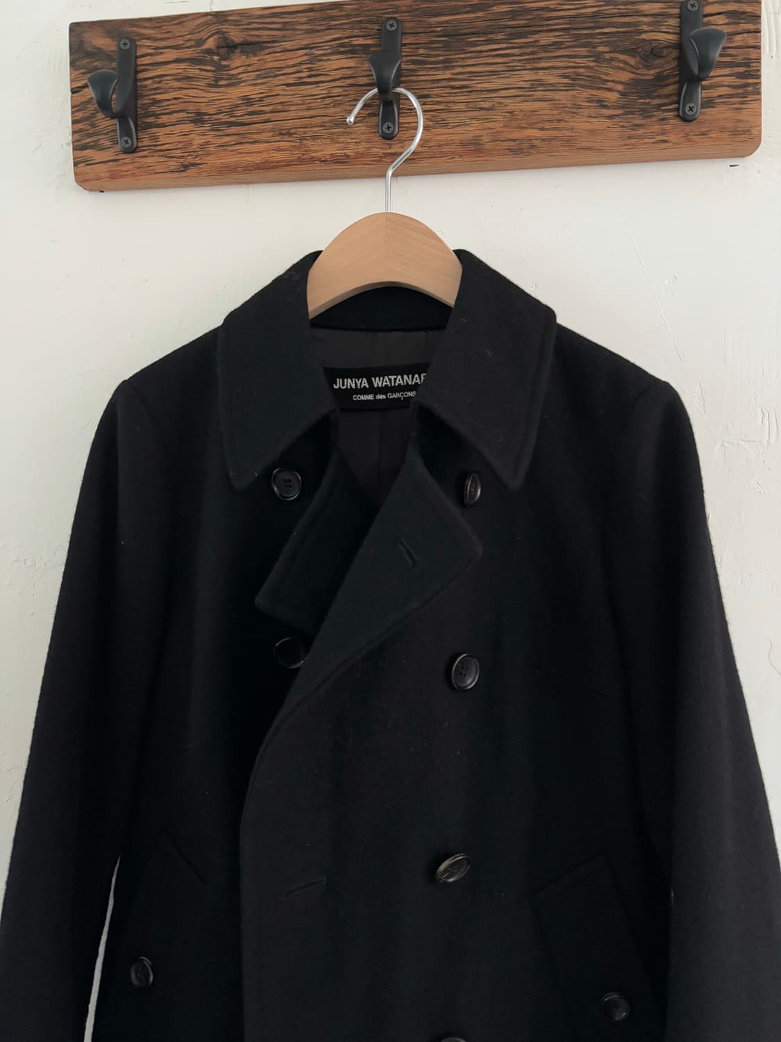 Junya Watanabe 준야와타나베 블랙 울 피코트 상품이미지5