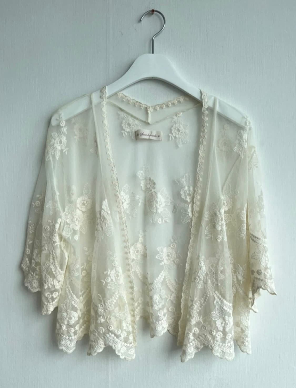 아이보리 레이스 가디건 상품이미지1