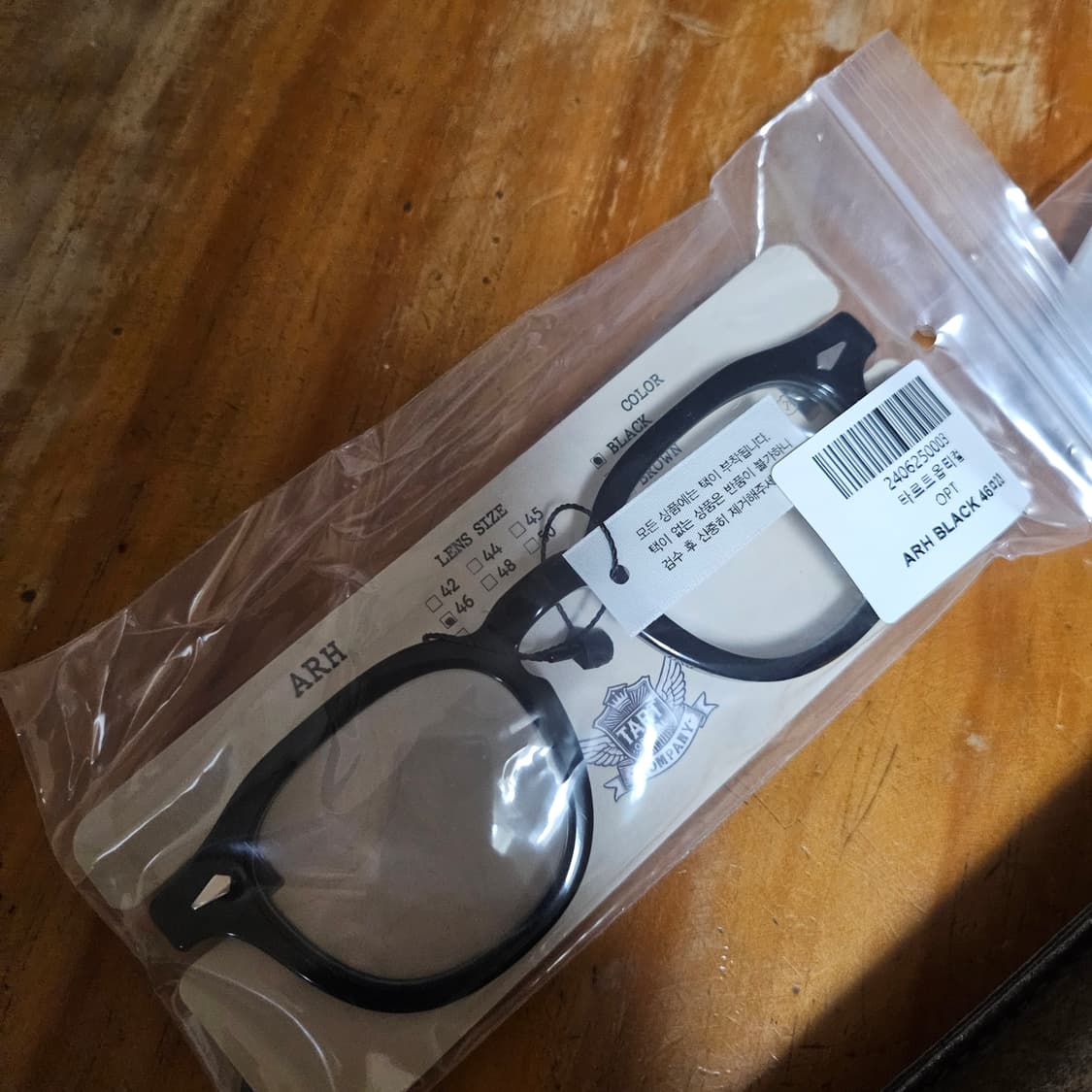 새제품 클립포함 타르트옵티컬46사이즈 아넬안경 상품이미지3