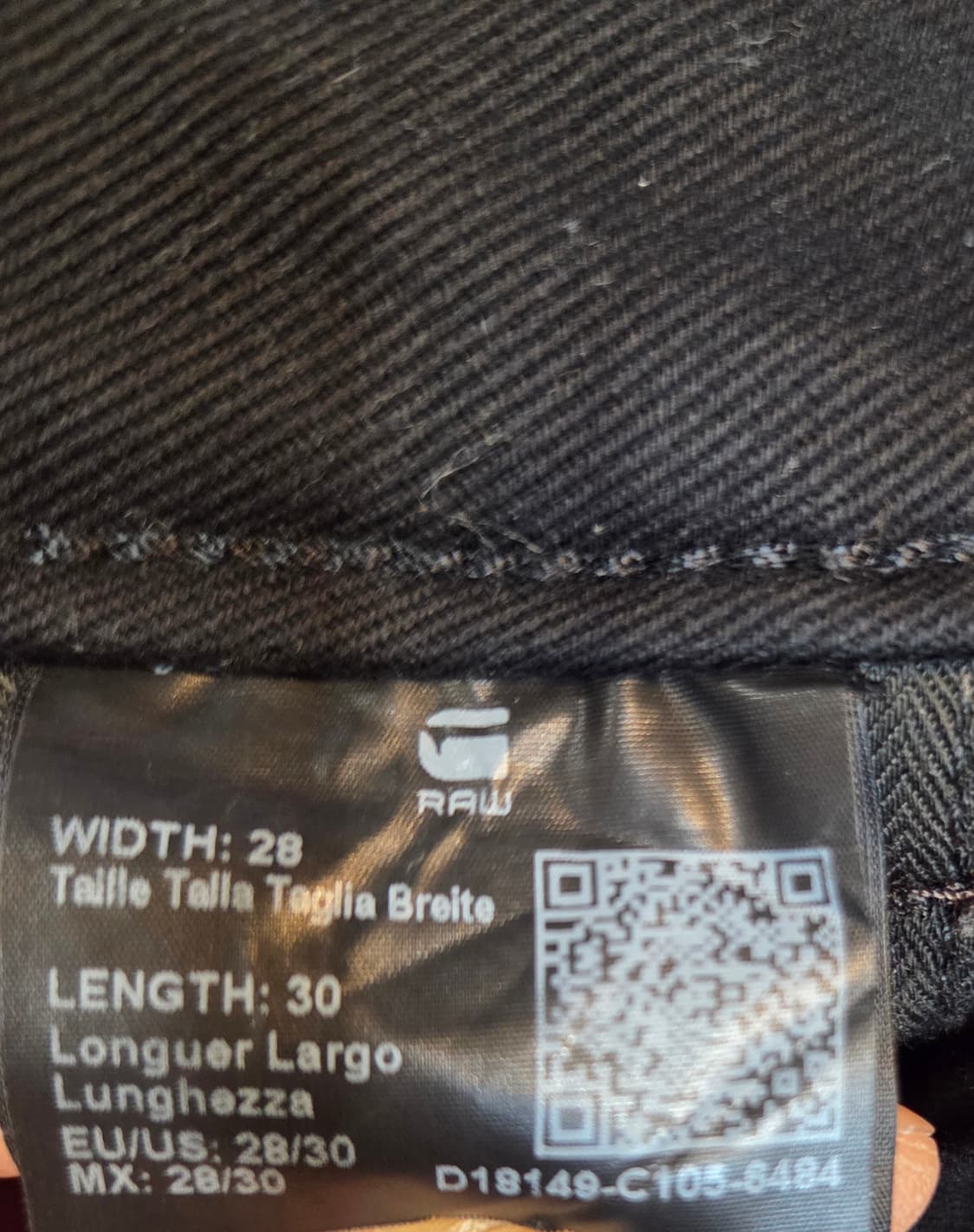 G-STAR 데님 팬츠(W28/L30)남여공용/디피용/택없음 상품이미지7