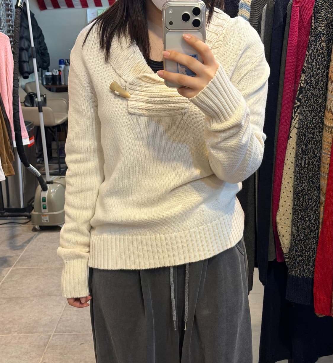 [NO.9] 로렌 아이보리 카라니트 상품이미지4